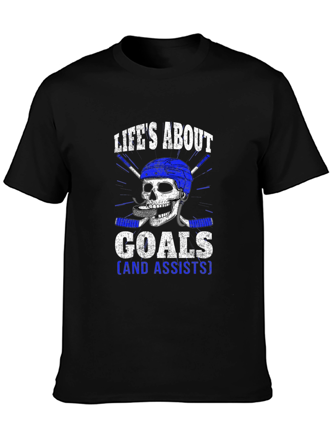 Lifes About Goals Hockey Graphic Tee
