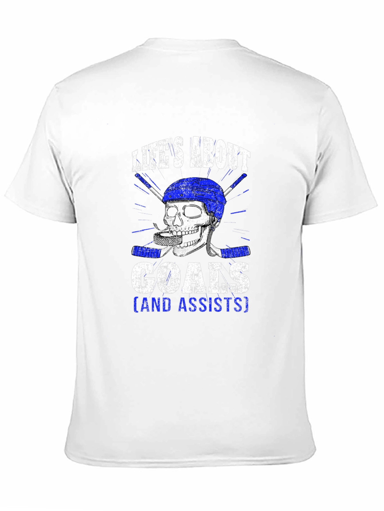 Lifes About Goals Hockey Graphic Tee