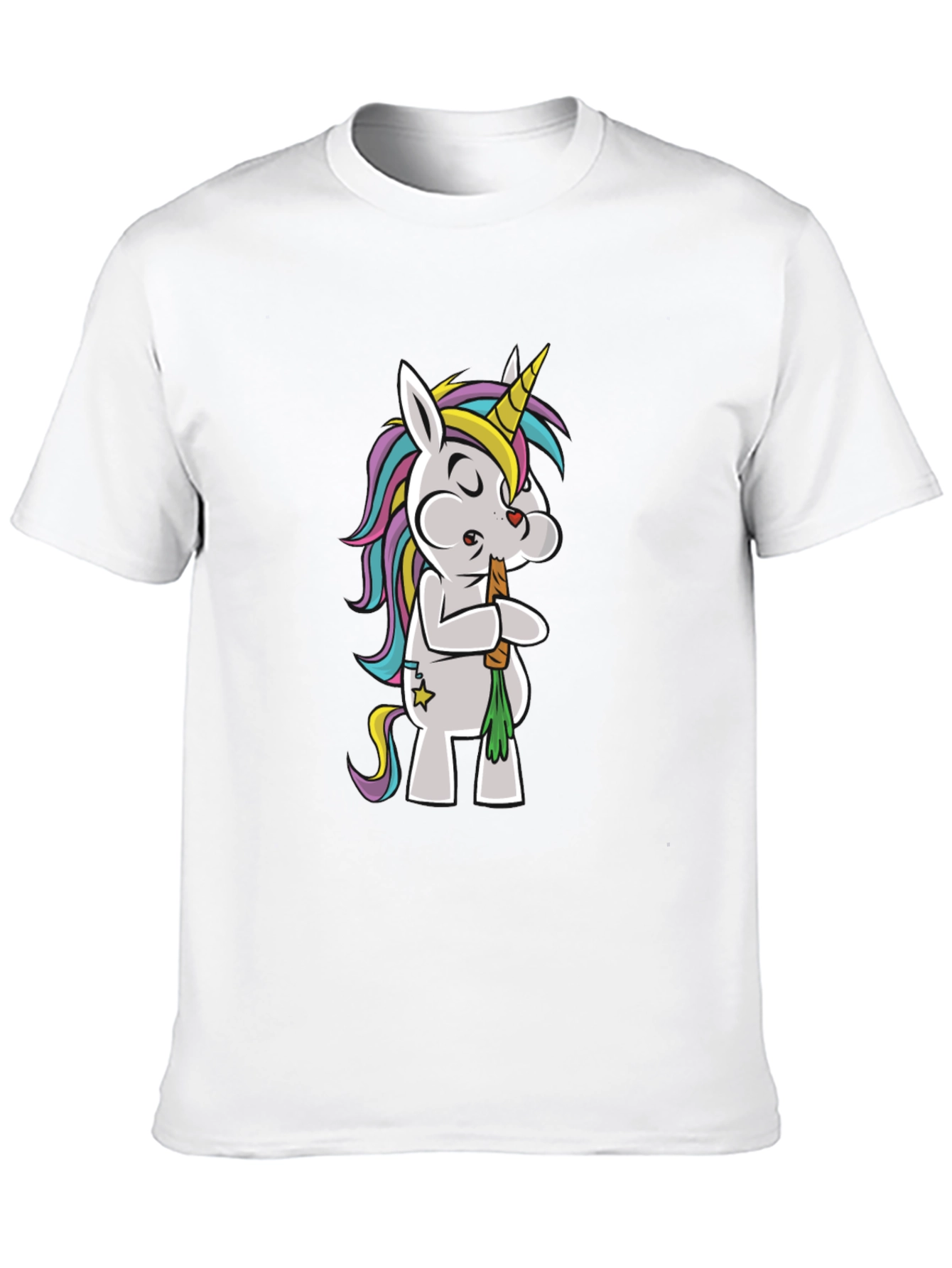 Unicorn Smoking Weed Funny T-Shirt