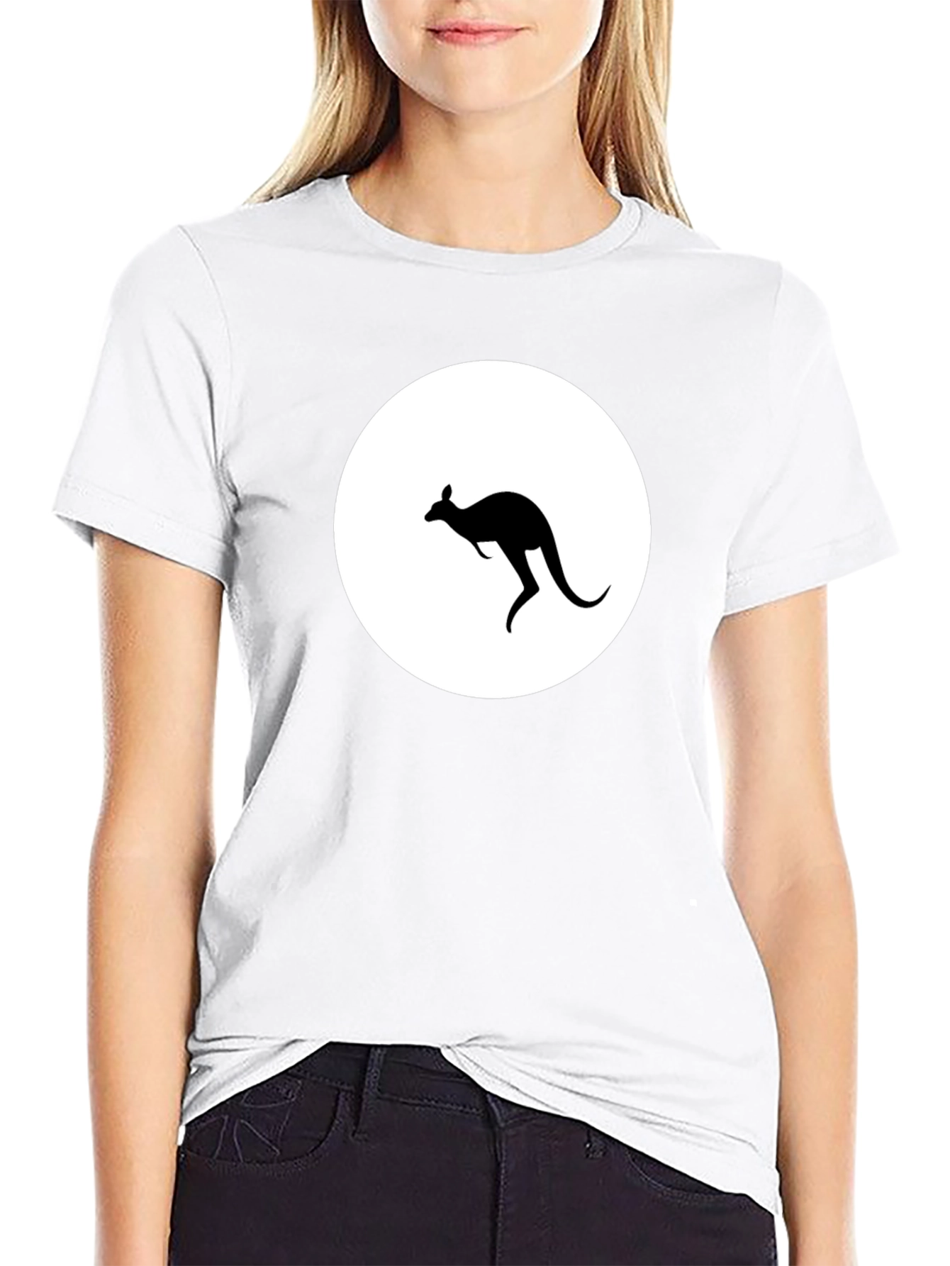 Kangaroo Silhouette Graphic T-Shirt