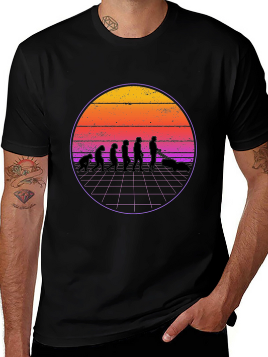 Retro Evolution Lawn Mower T-Shirt