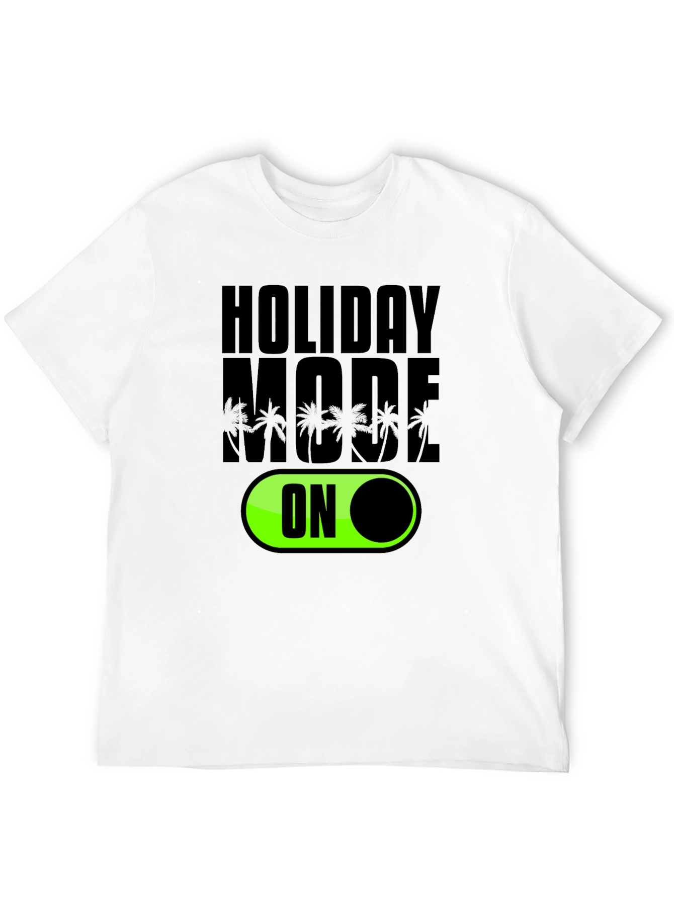 Holiday Mode ON Black Graphic Tee