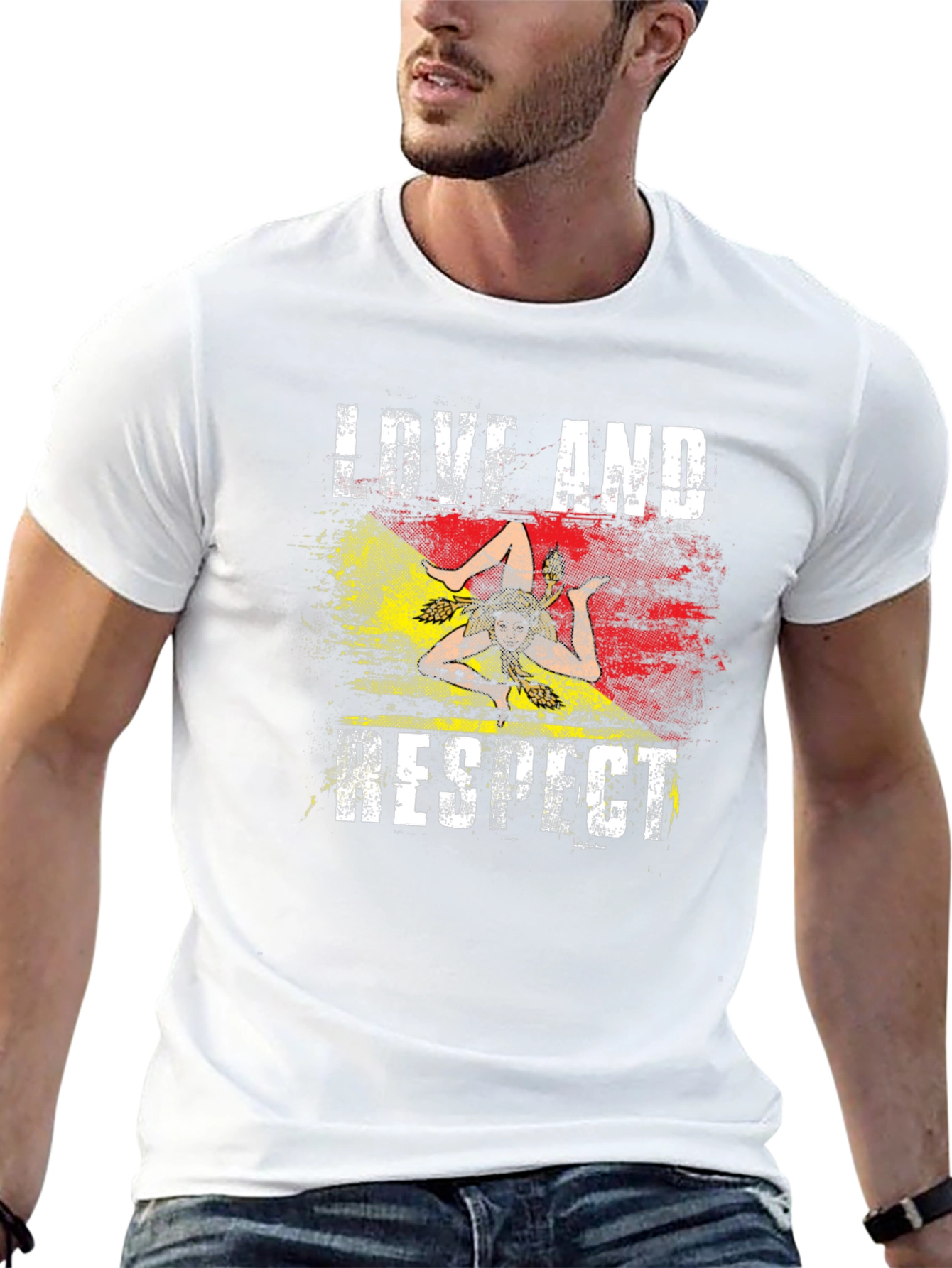 Love and Respect Sicily T-Shirt Italian Pride