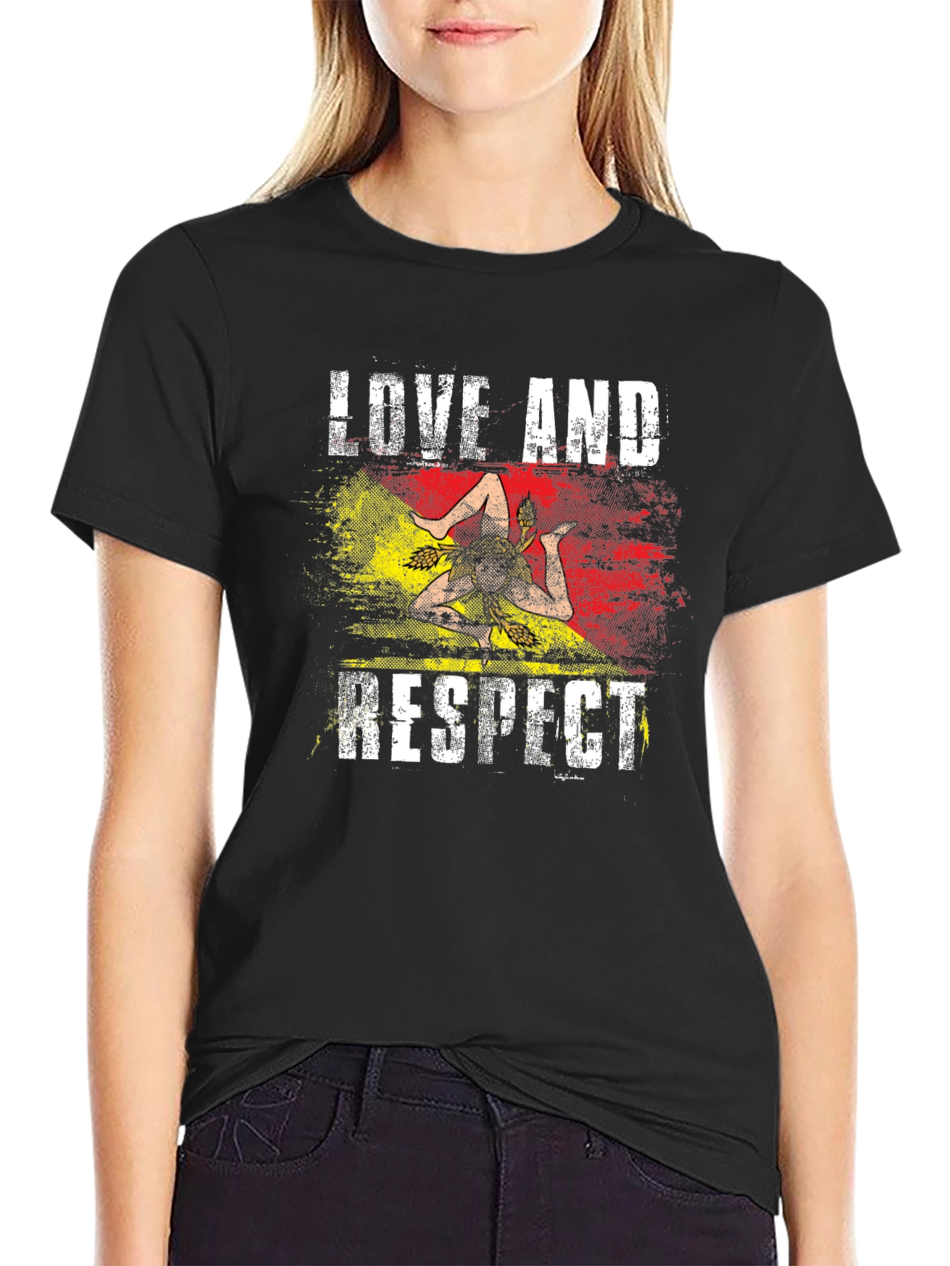 Love and Respect Sicily T-Shirt Italian Pride