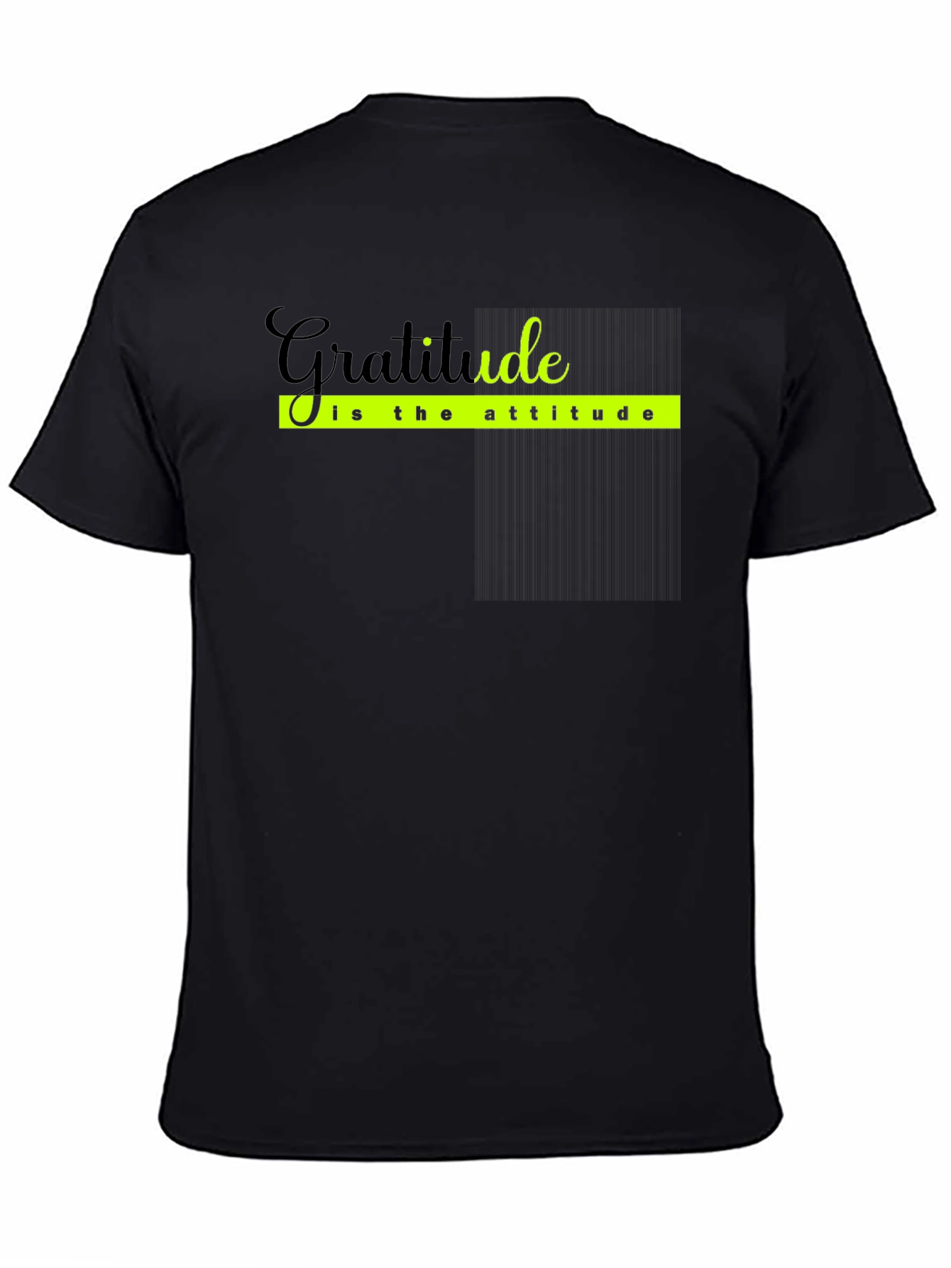 Gratitude Attitude Black T-Shirt