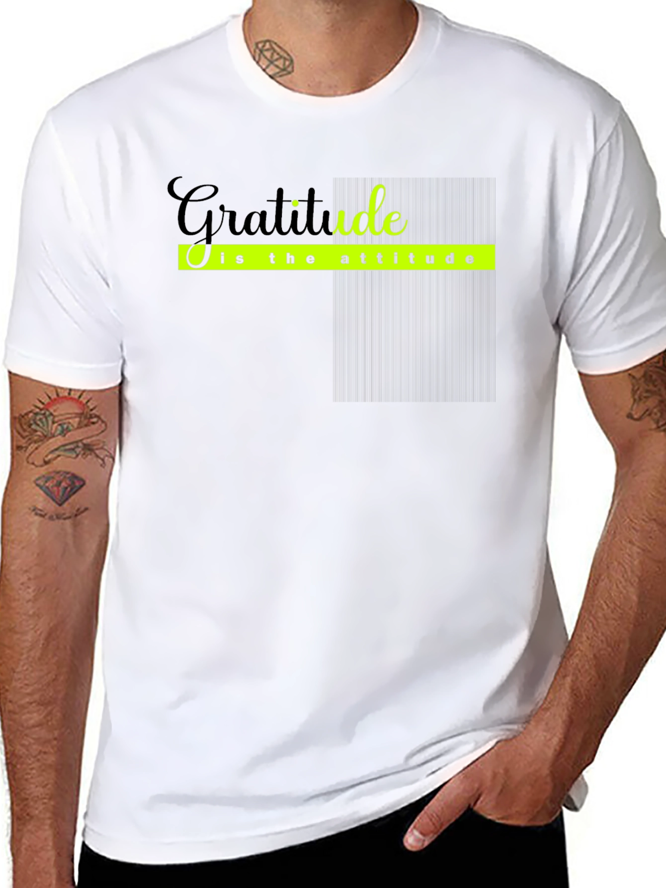 Gratitude Attitude Black T-Shirt