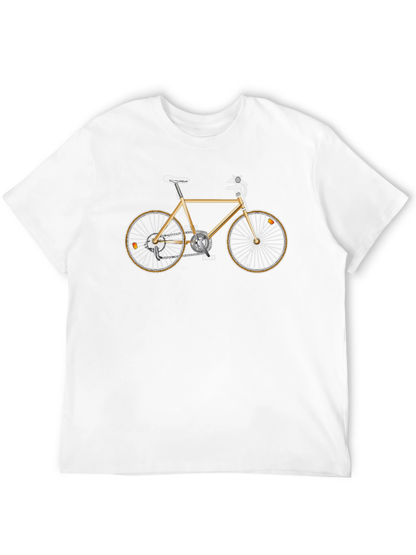 Stylish Bike Graphic Tee - Mens Black T-Shirt