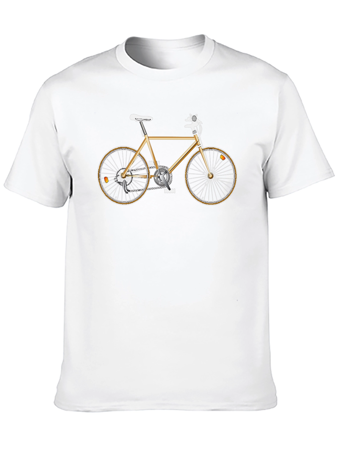 Stylish Bike Graphic Tee - Mens Black T-Shirt