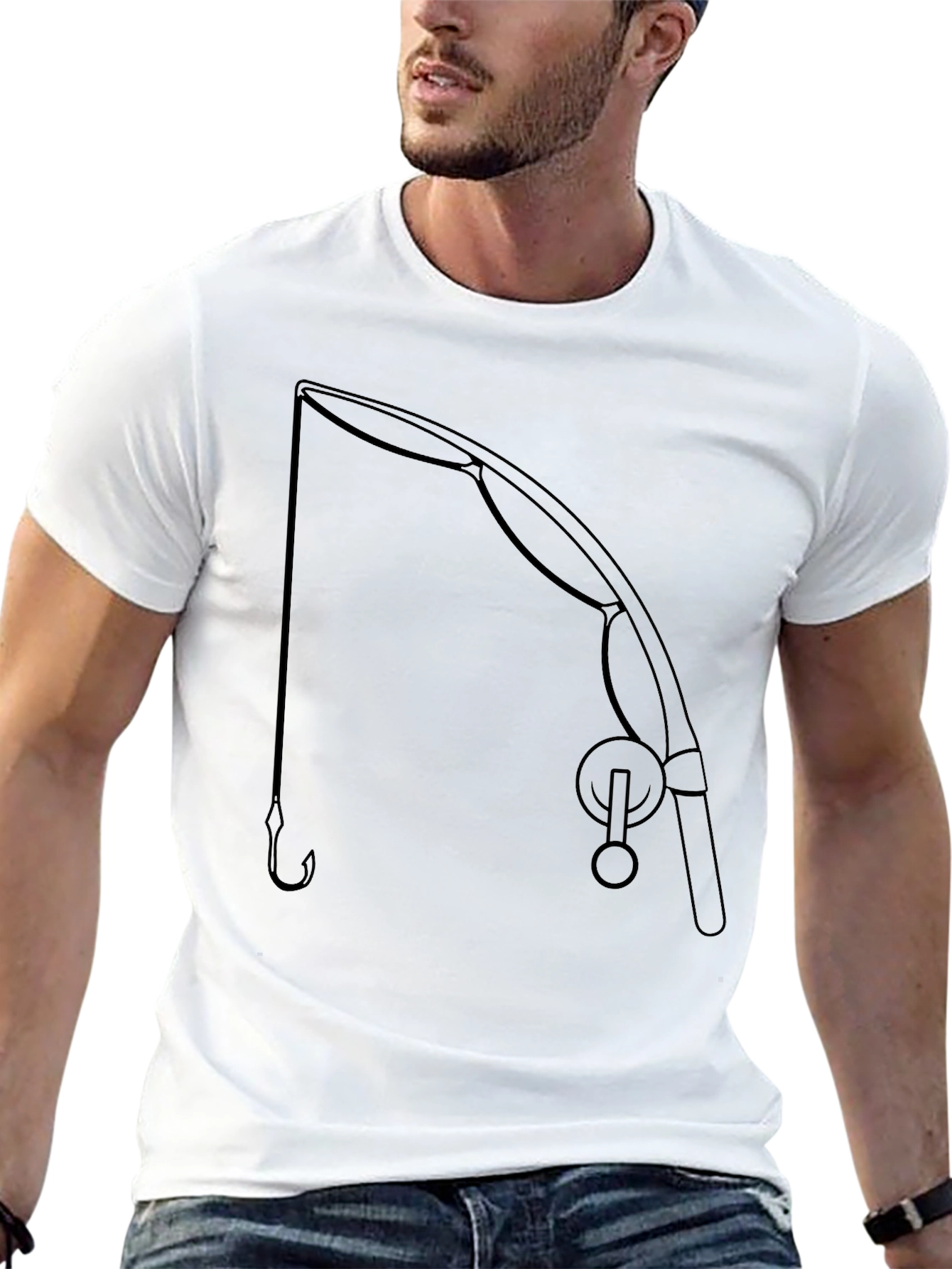 Fishing Rod Graphic Tee - Anglers Style