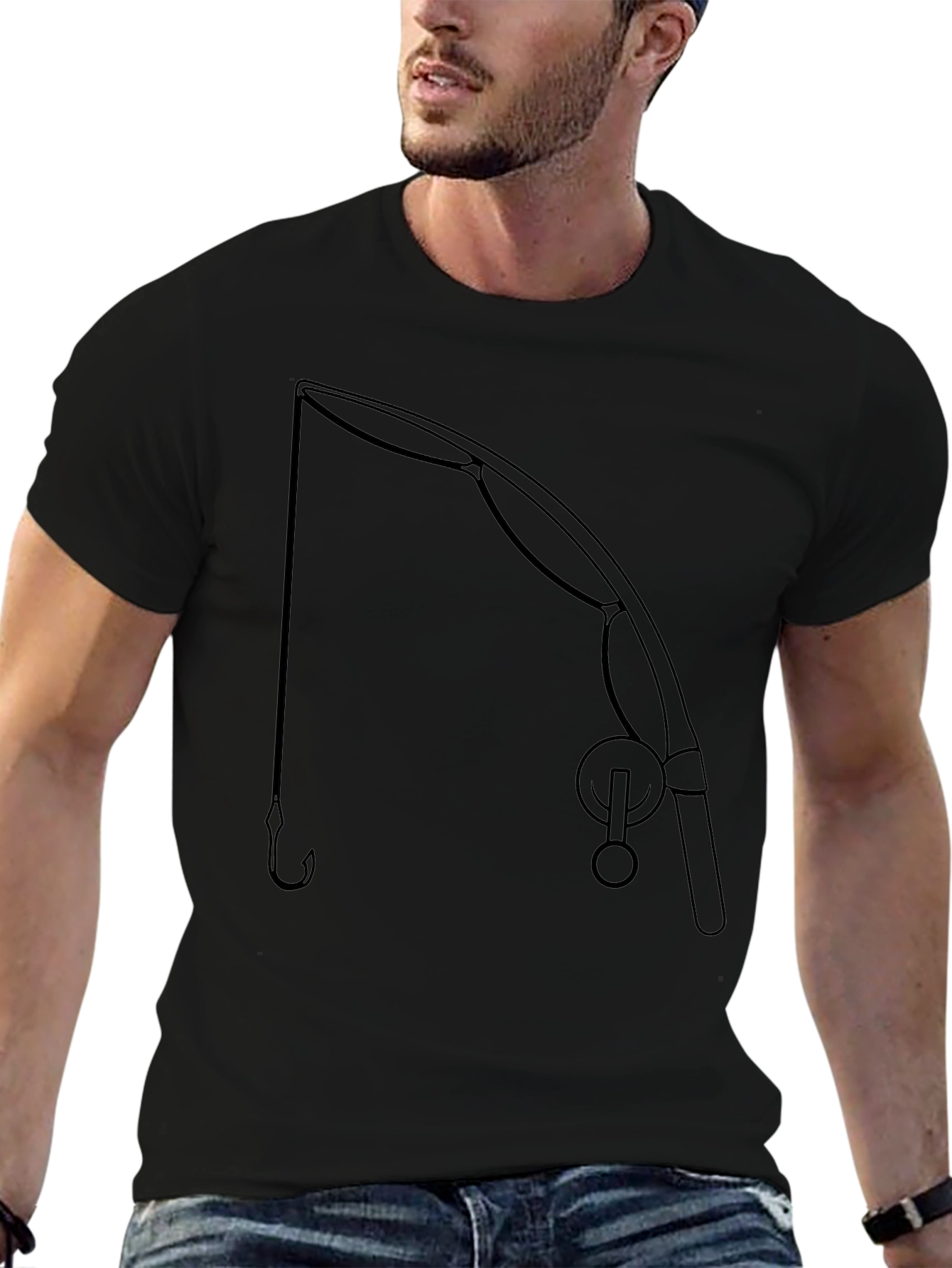Fishing Rod Graphic Tee - Anglers Style