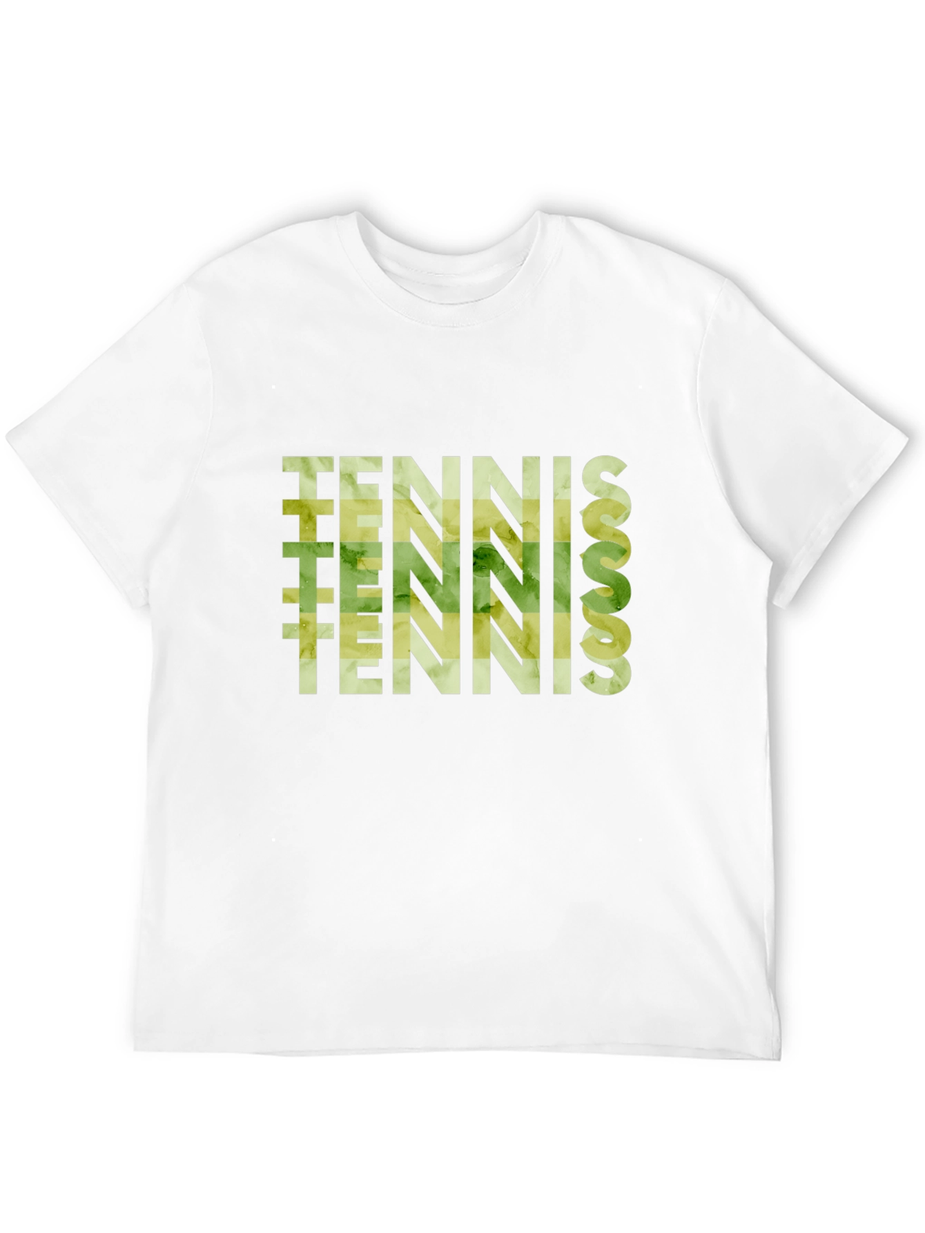 Tennis Graphic Print Black T-Shirt