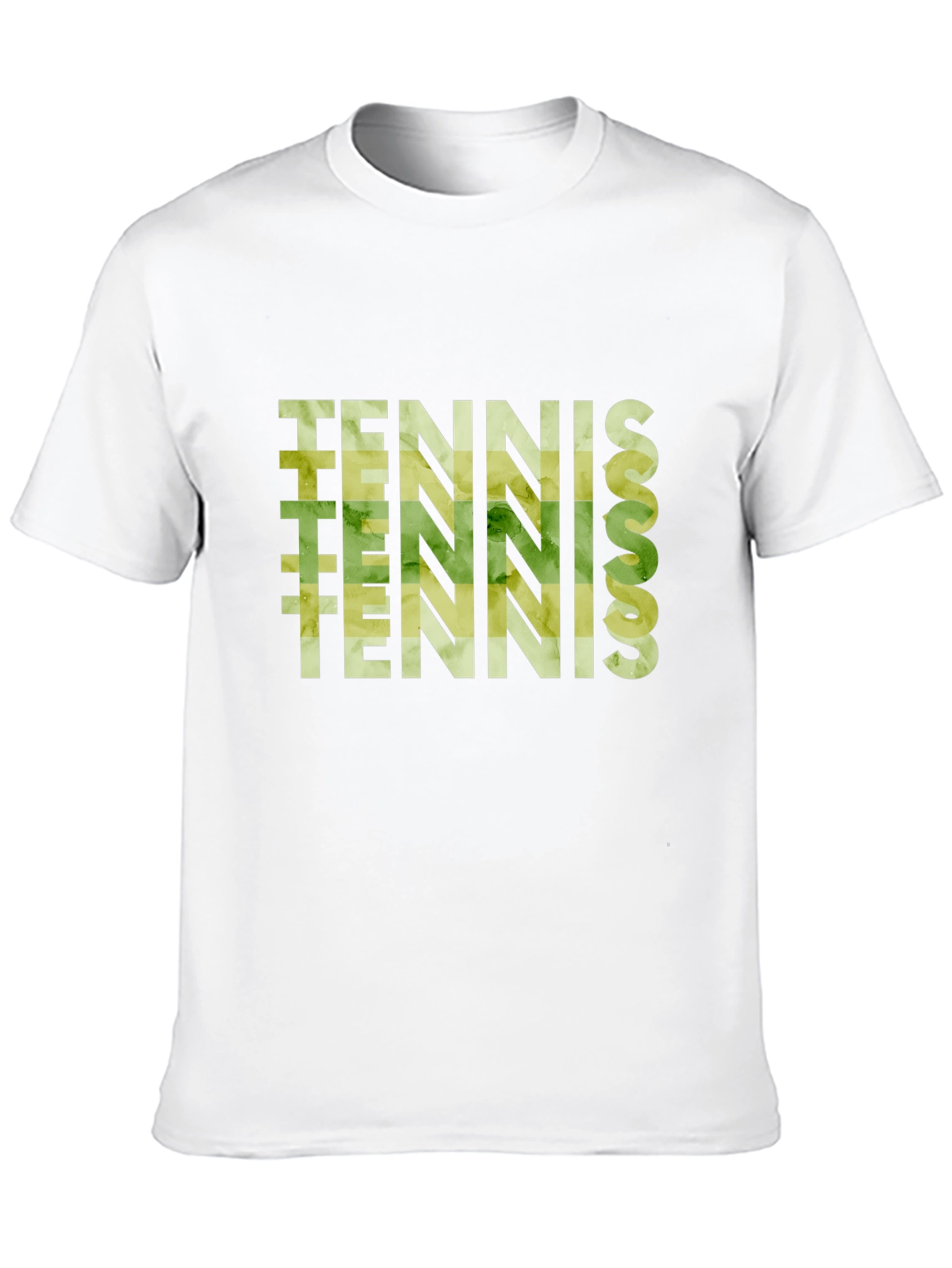Tennis Graphic Print Black T-Shirt