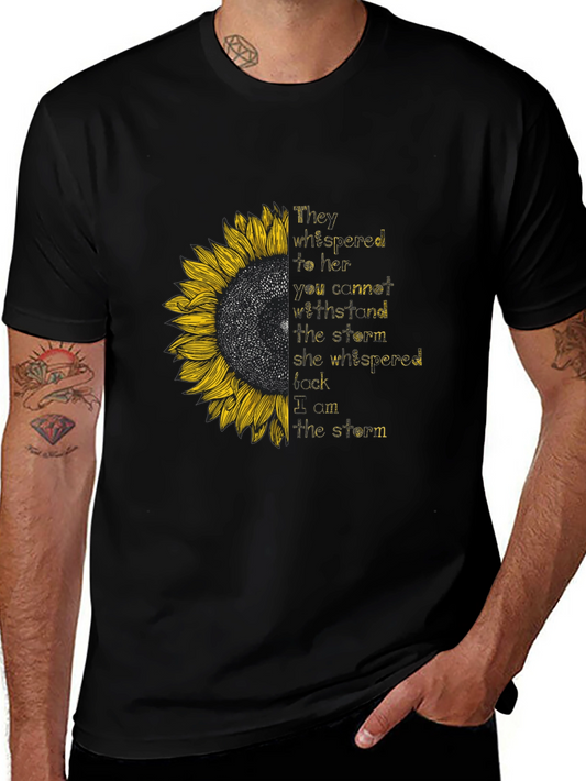 Sunflower Empowerment T-Shirt - I Am The Storm