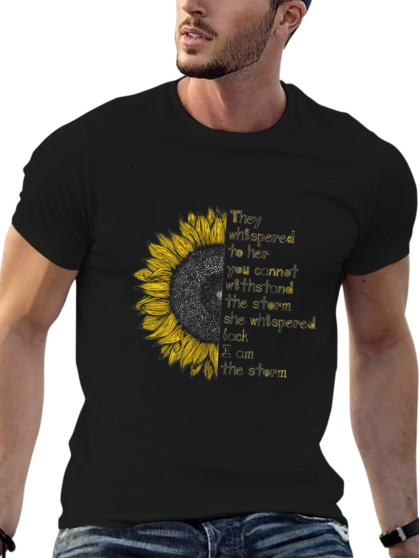 Sunflower Empowerment T-Shirt - I Am The Storm