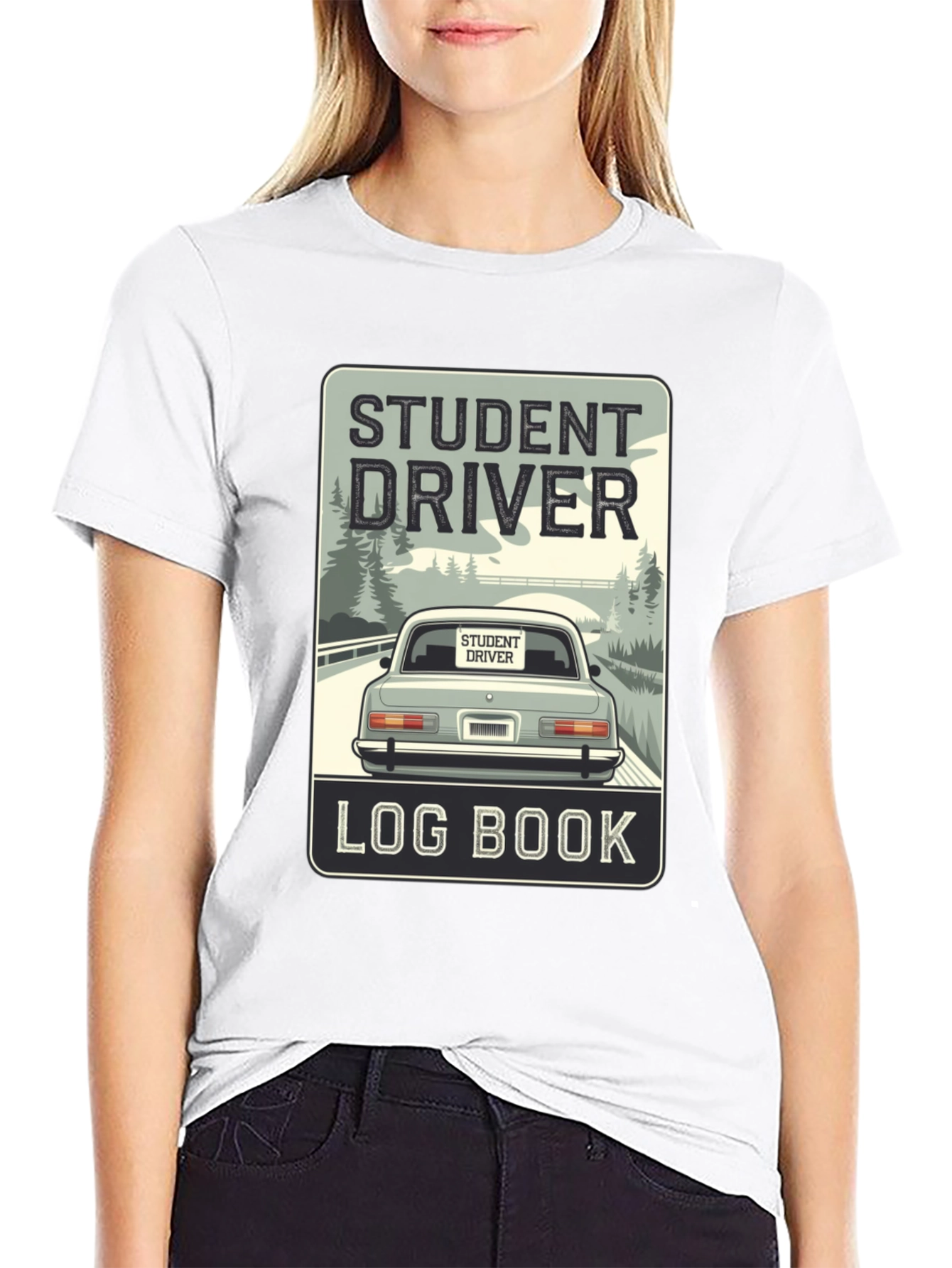 Student Driver Log Book T-Shirt - Driving School Tee