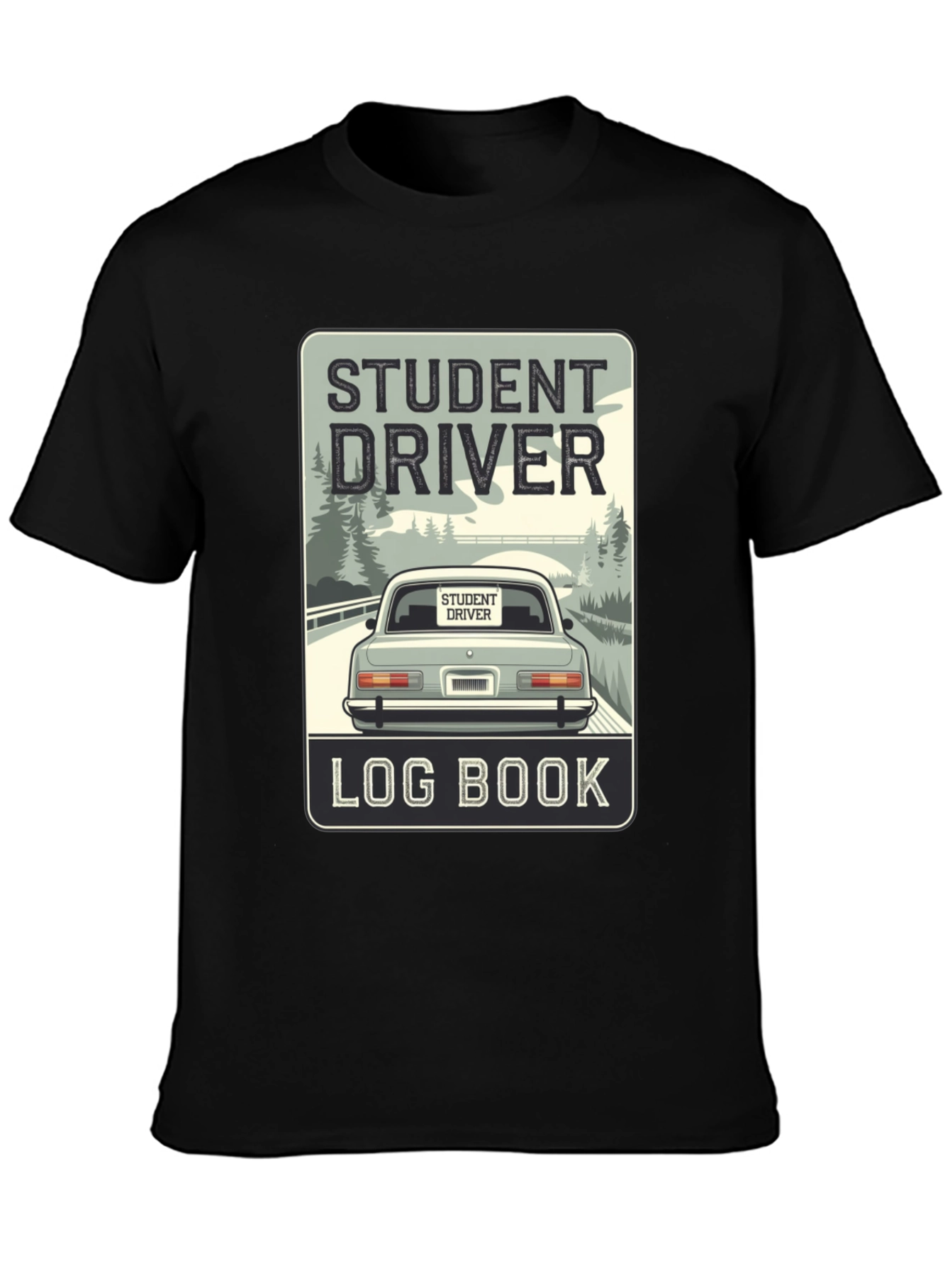 Student Driver Log Book T-Shirt - Driving School Tee