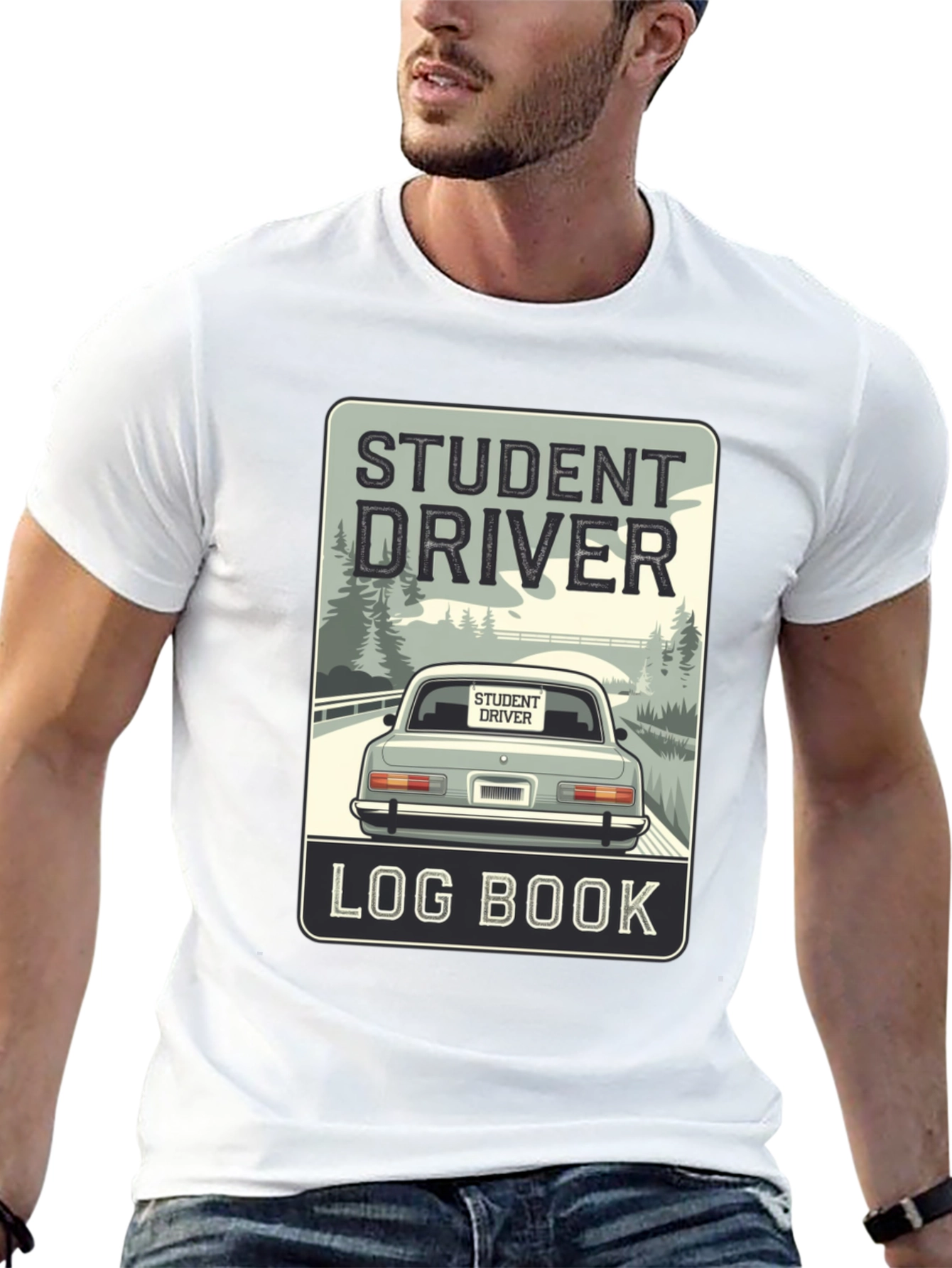 Student Driver Log Book T-Shirt - Driving School Tee