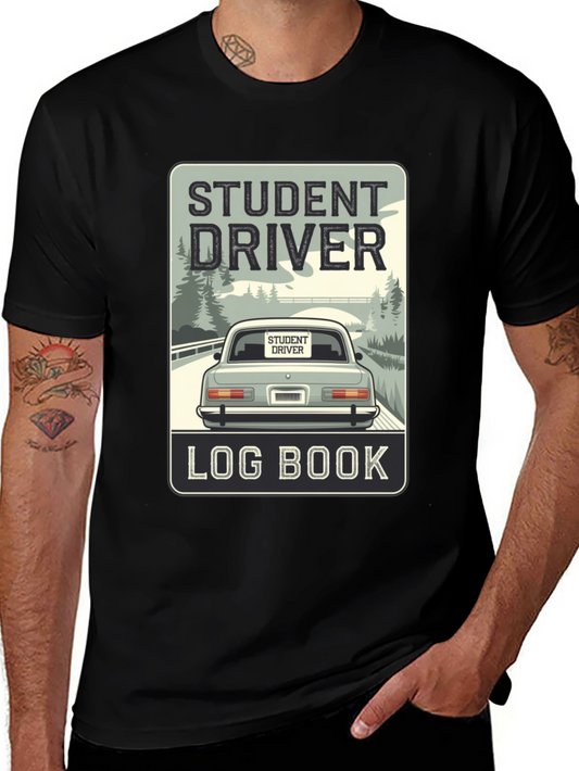 Student Driver Log Book T-Shirt - Driving School Tee