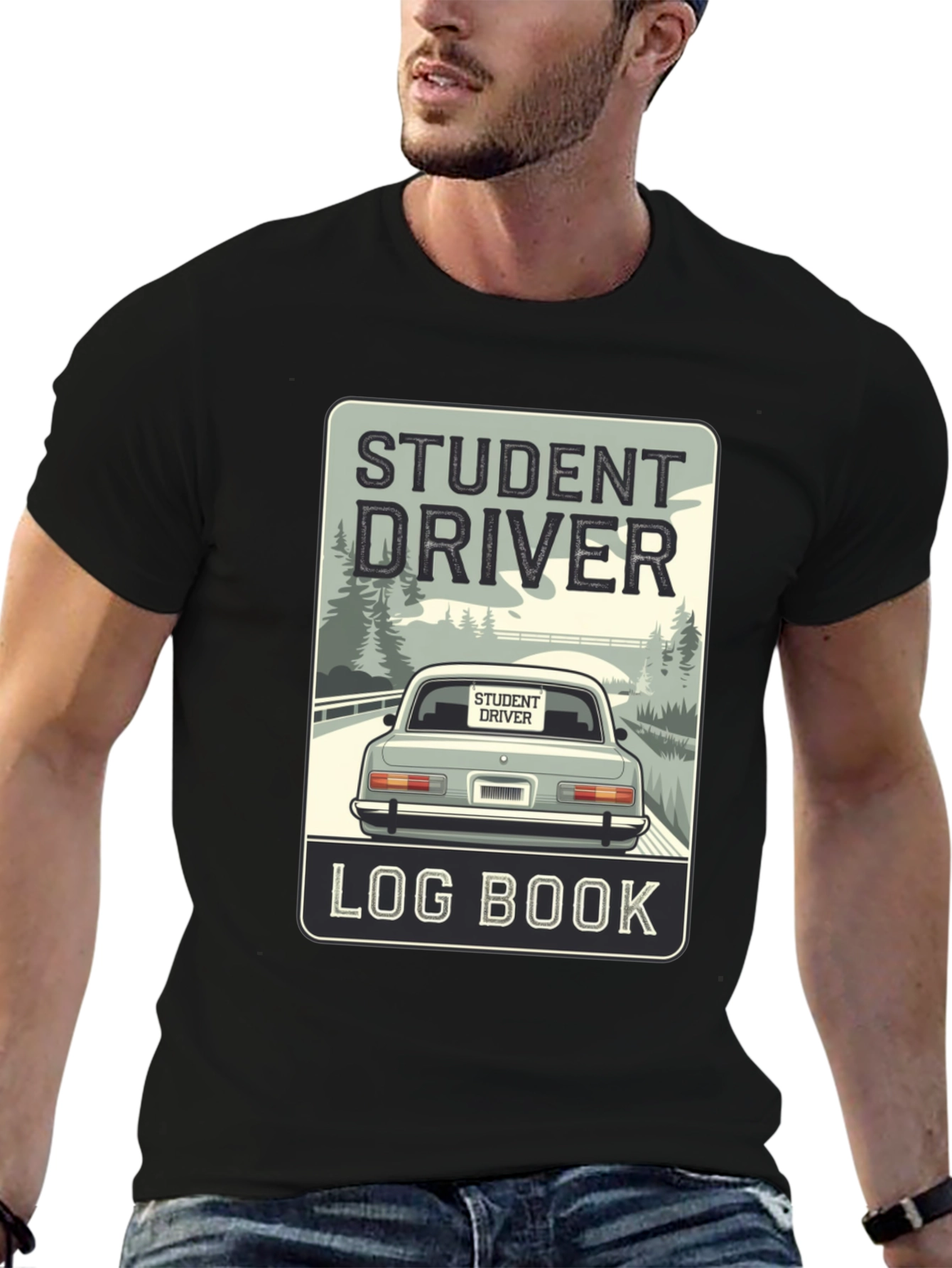 Student Driver Log Book T-Shirt - Driving School Tee