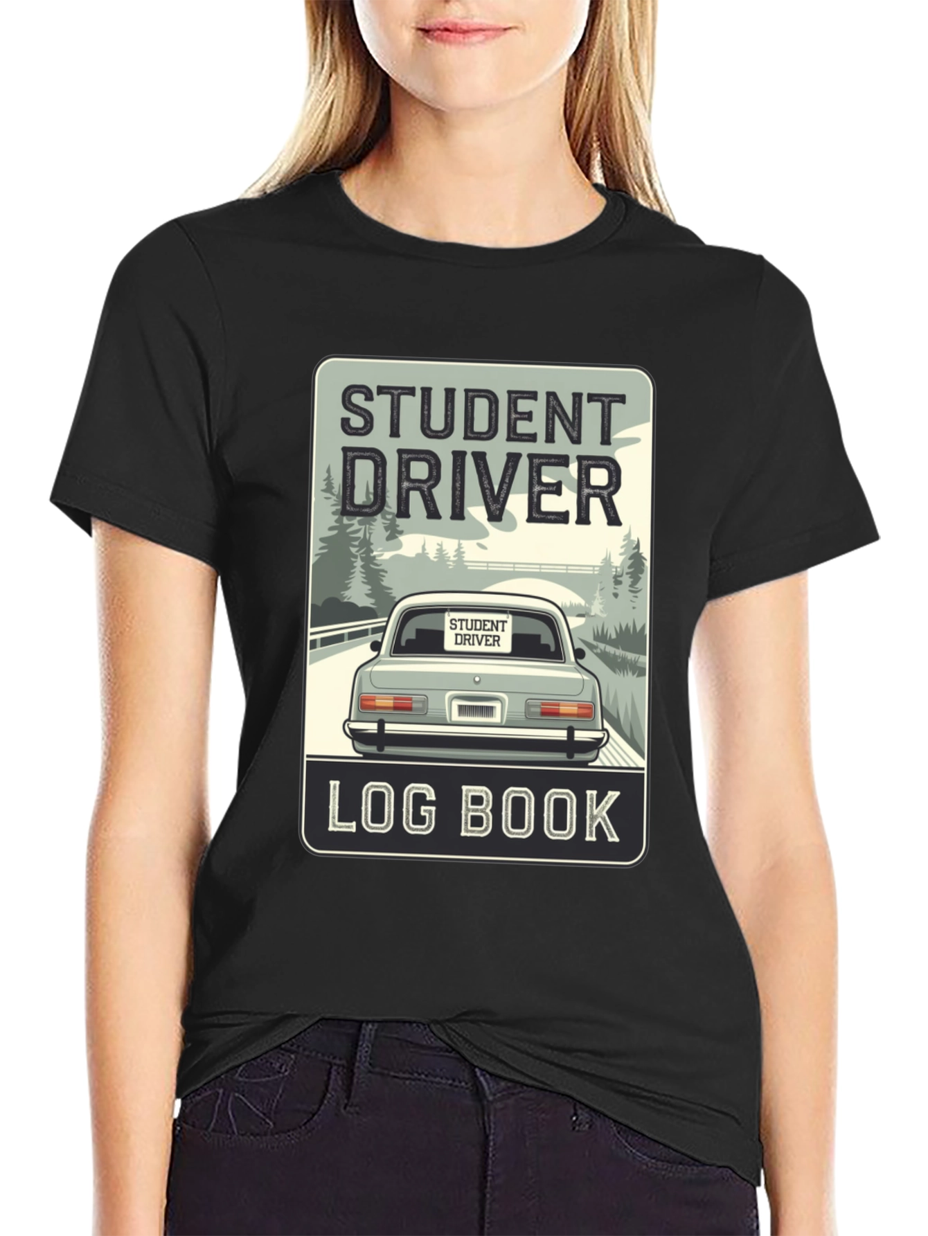 Student Driver Log Book T-Shirt - Driving School Tee