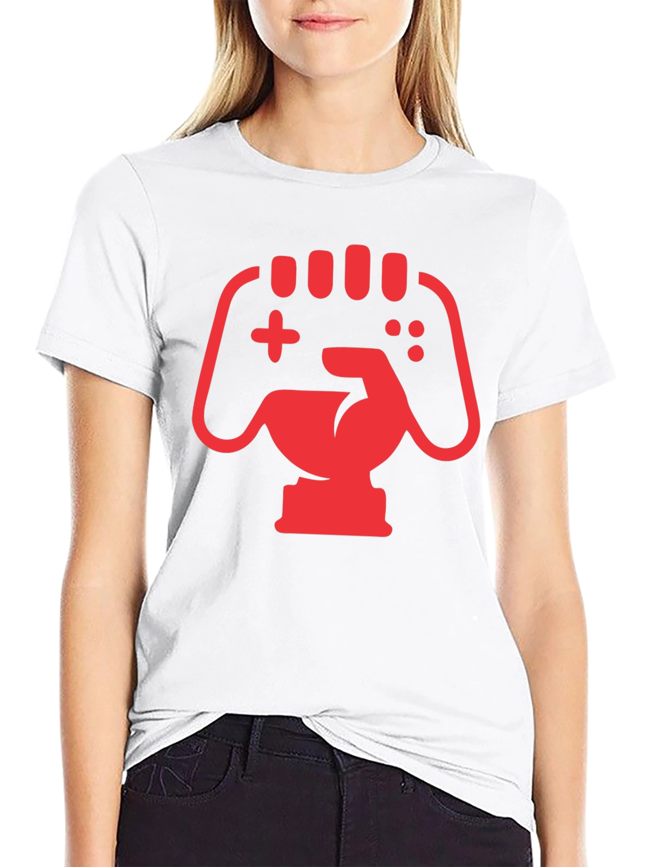 Gamer Power Fist Graphic Tee - Black