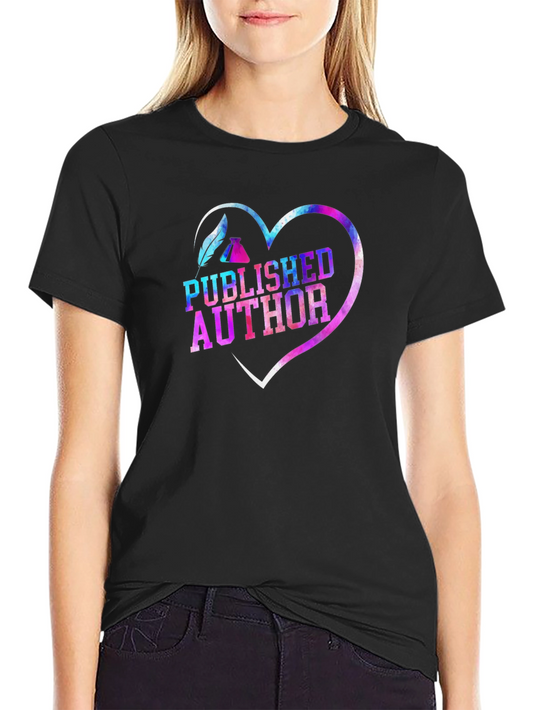 Published Author Heart Graphic T-Shirt