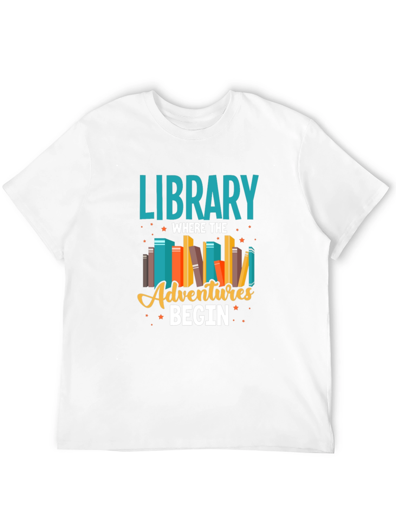 Library Adventures T-Shirt - Book Lover Tee