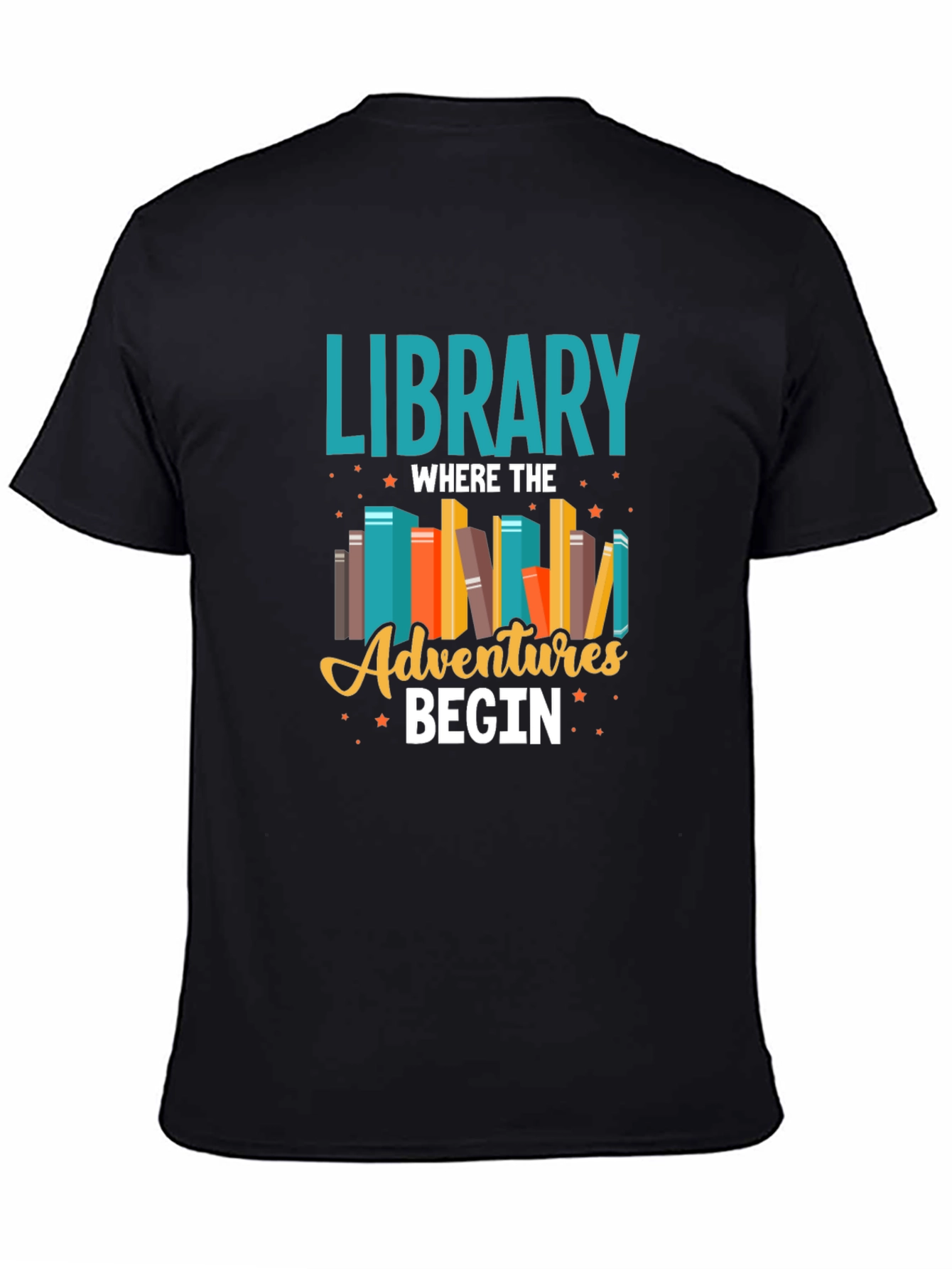 Library Adventures T-Shirt - Book Lover Tee