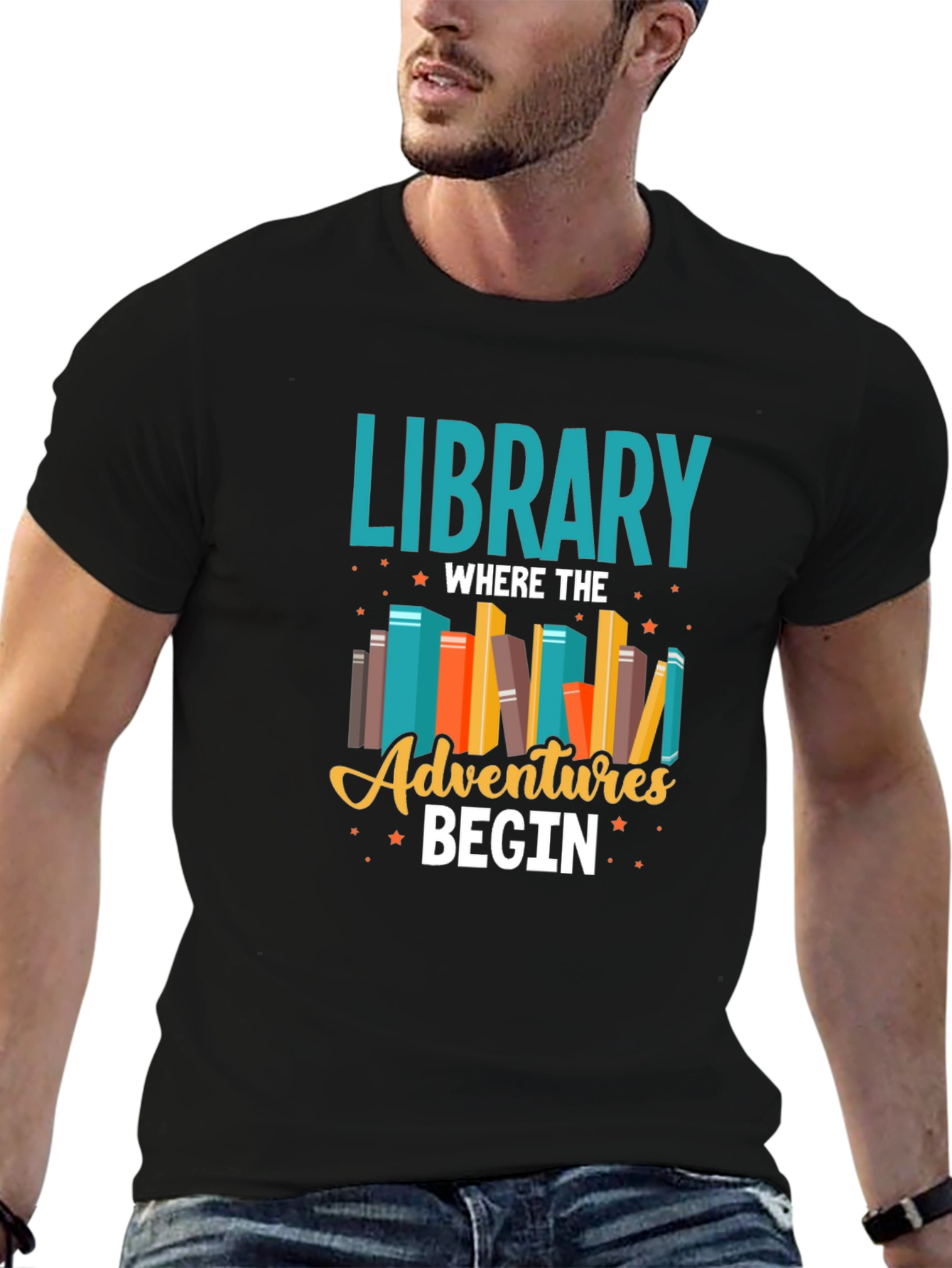 Library Adventures T-Shirt - Book Lover Tee