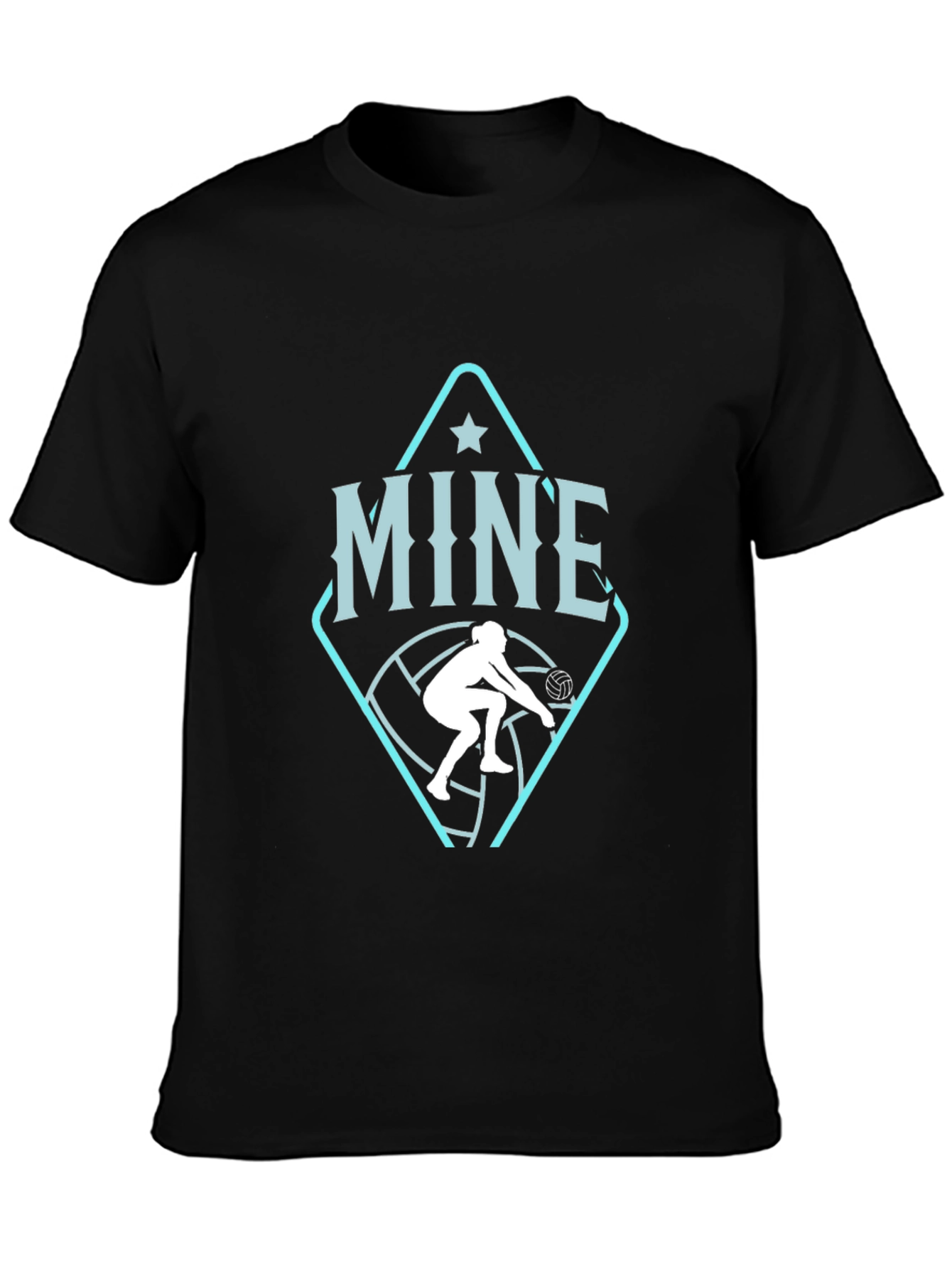 Volleyball Player Graphic Tee -  MINE