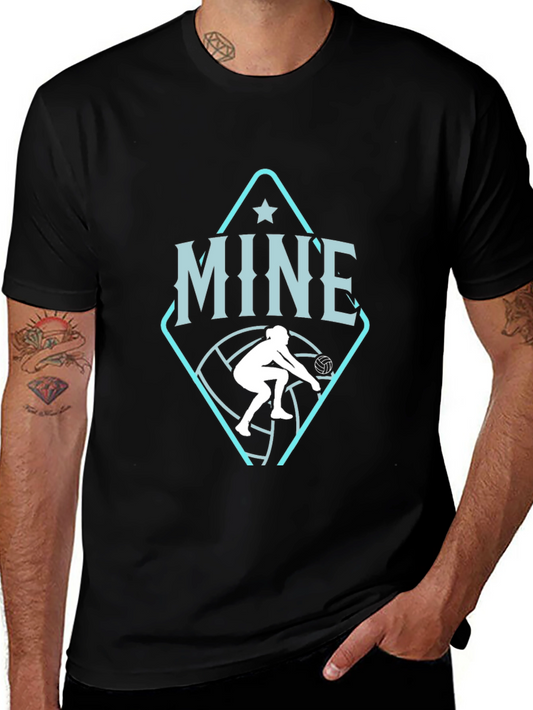 Volleyball Player Graphic Tee -  MINE