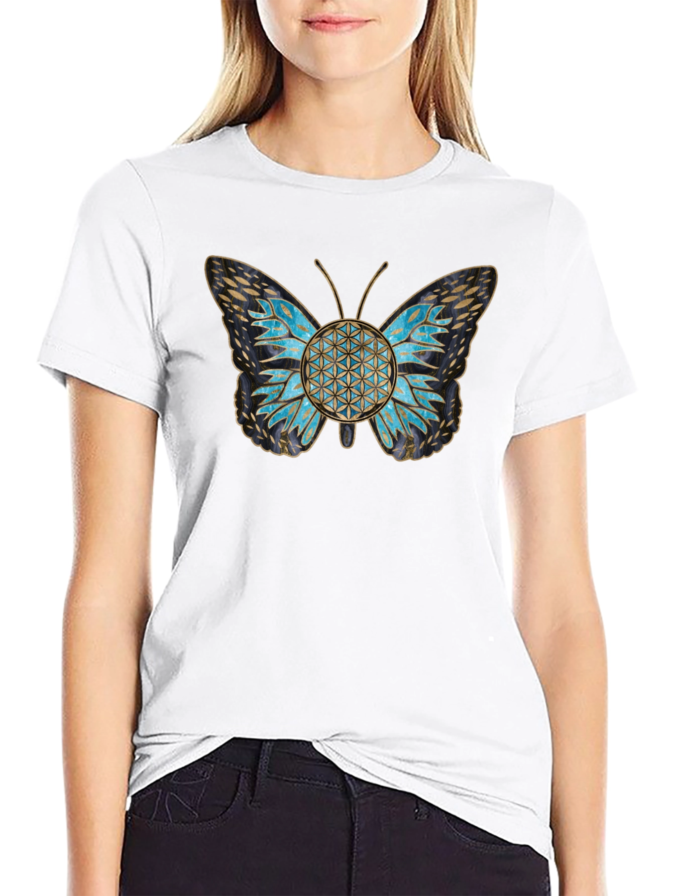 Butterfly Geometric T-Shirt