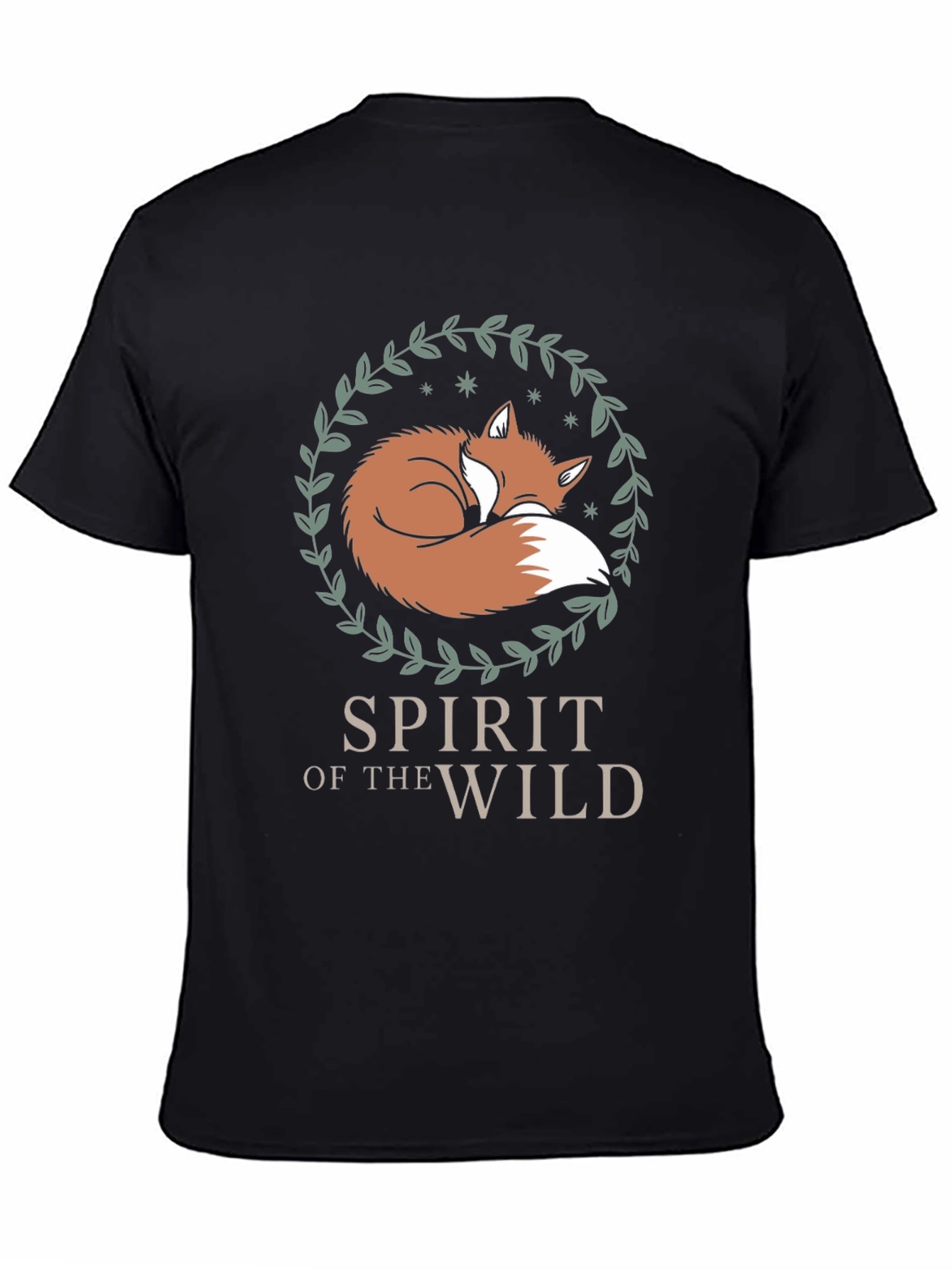 Spirit of the Wild Fox Graphic Tee - Black