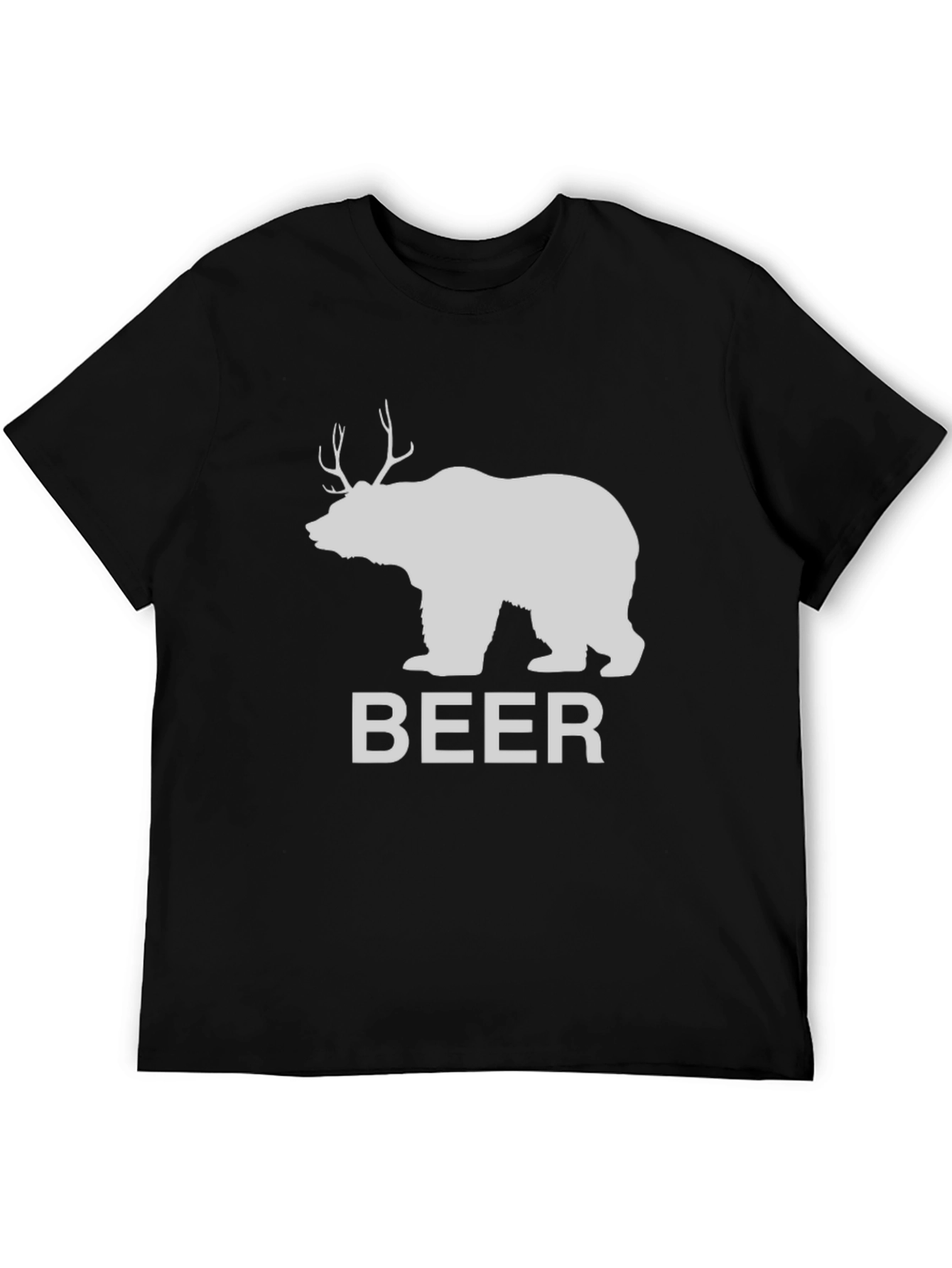 Bear Deer Funny Mens Graphic Tee