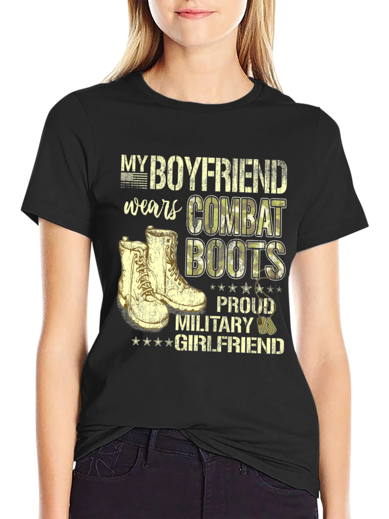 Proud Military Girlfriend T-Shirt