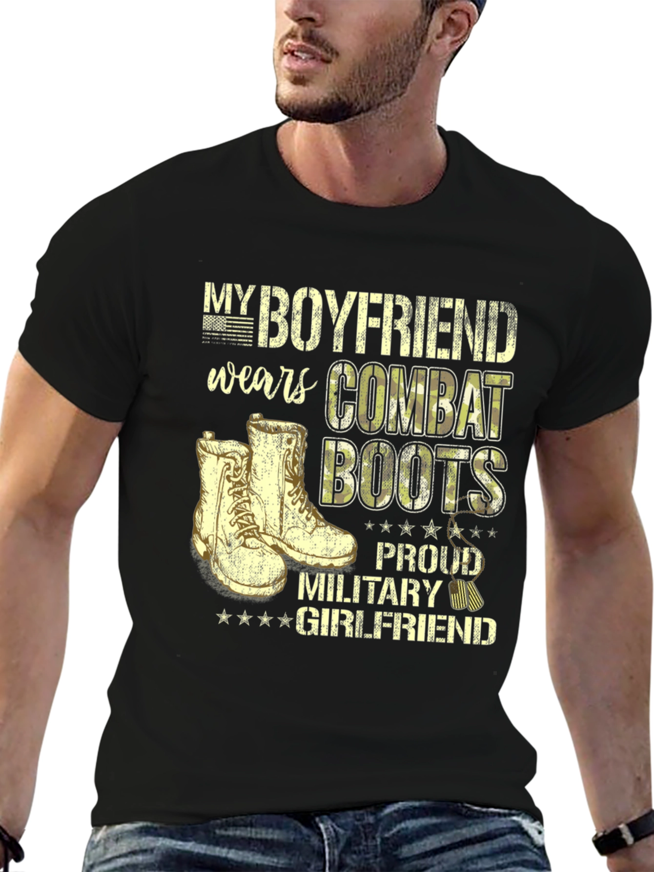 Proud Military Girlfriend T-Shirt