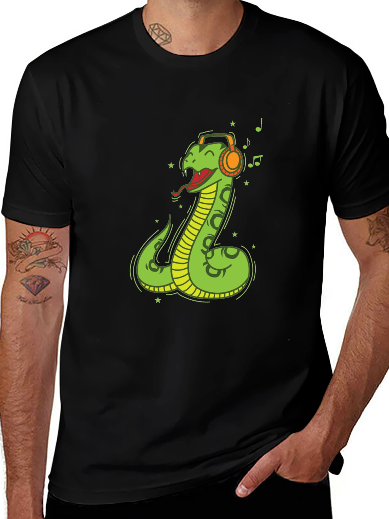 Cool Snake DJ Graphic Tee