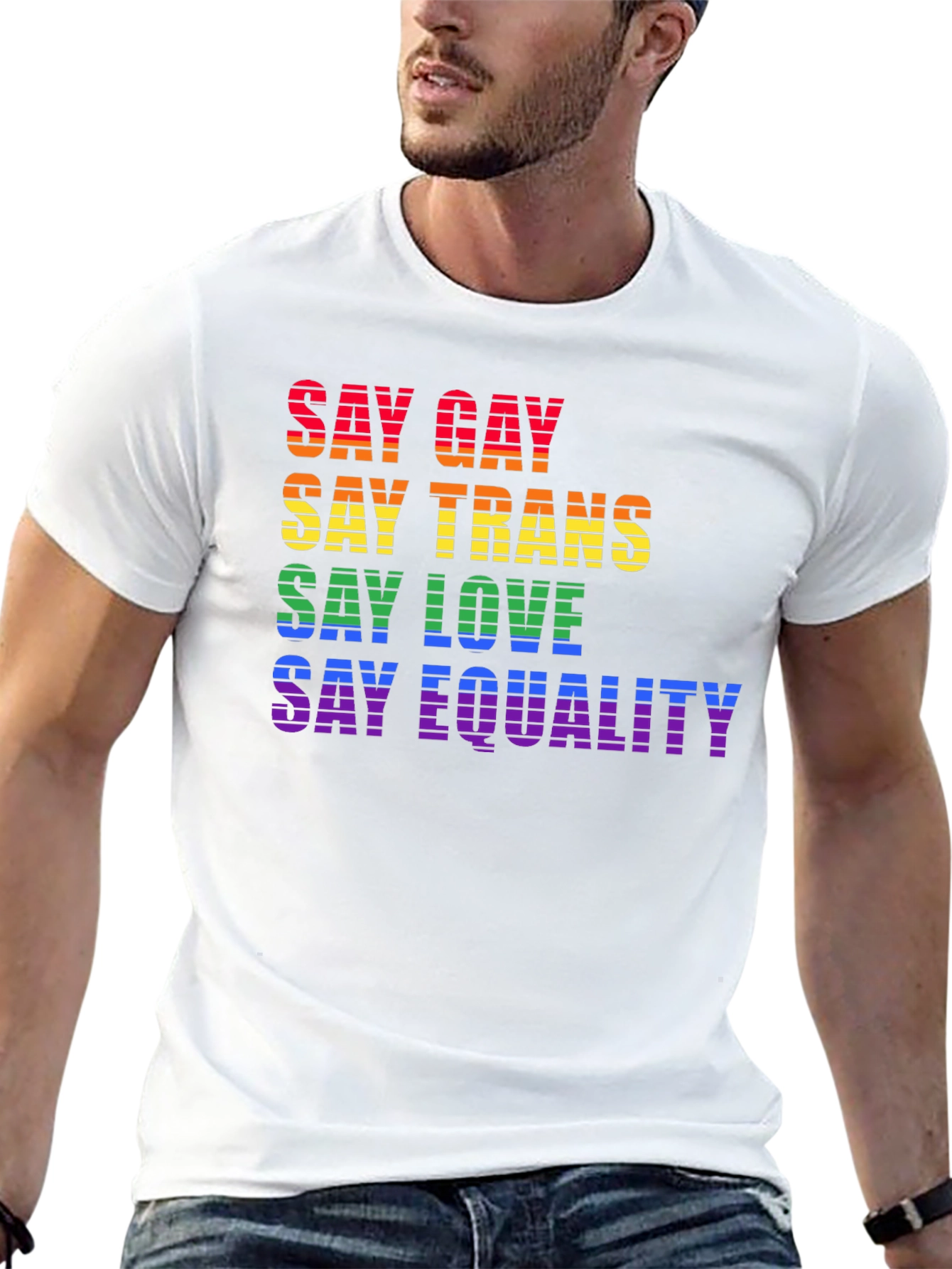 Say Gay Trans Love Equality LGBTQ+ T-Shirt