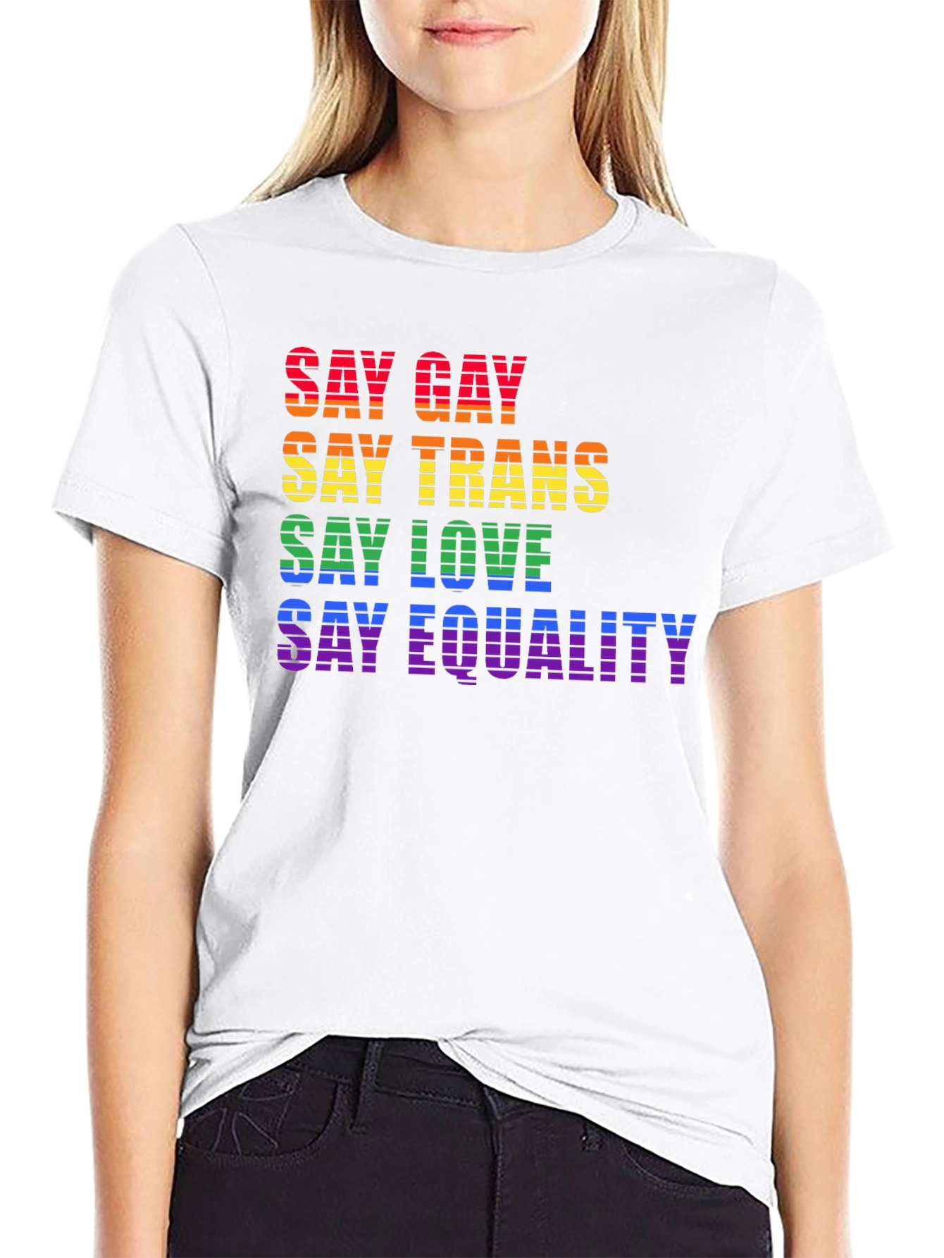 Say Gay Trans Love Equality LGBTQ+ T-Shirt