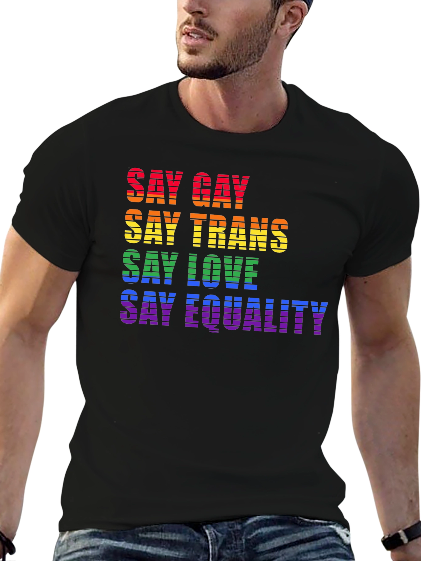 Say Gay Trans Love Equality LGBTQ+ T-Shirt