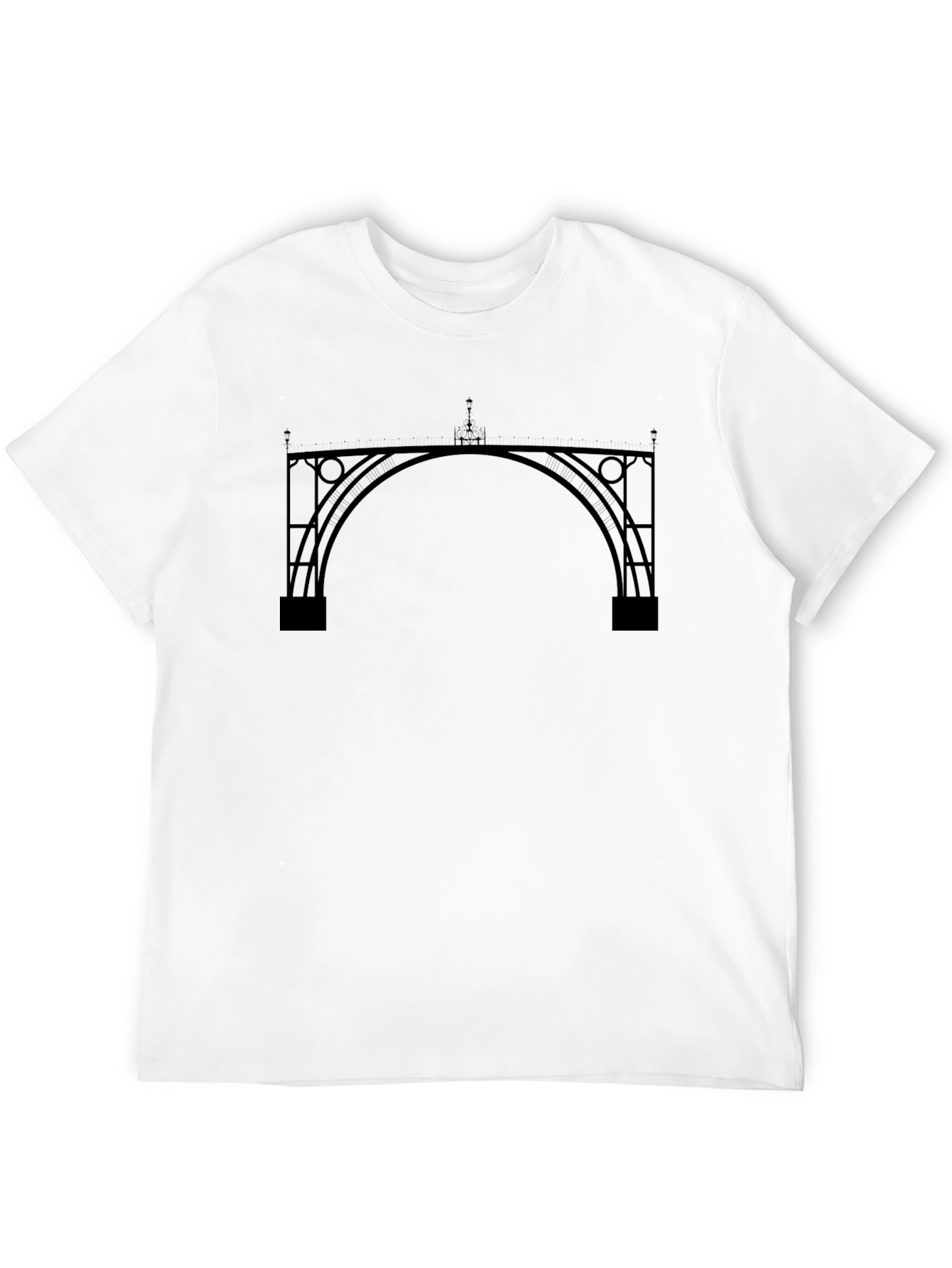 Architectural Bridge Black Graphic Tee
