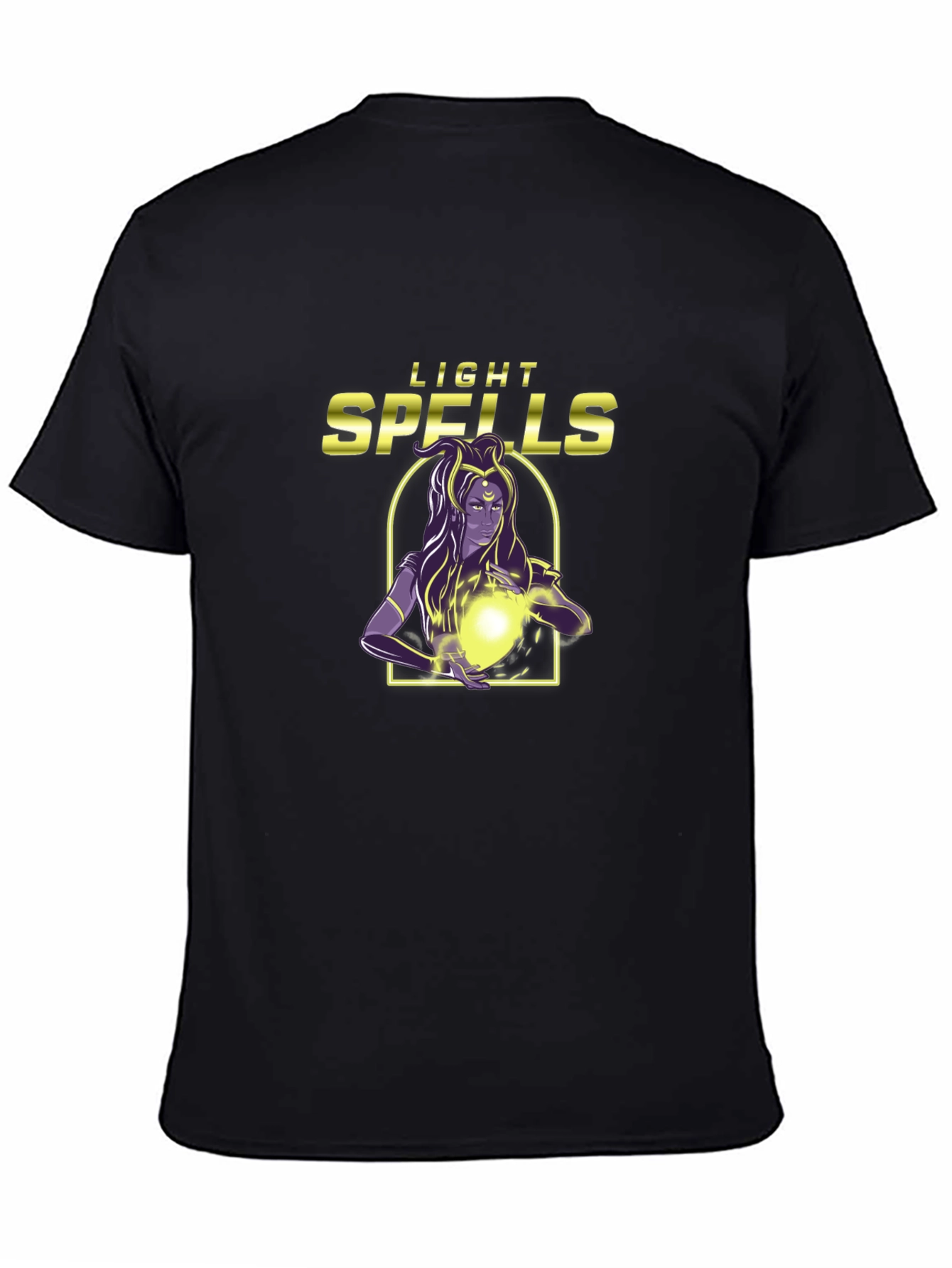 Light Spells Graphic T-Shirt - Black Cotton Tee