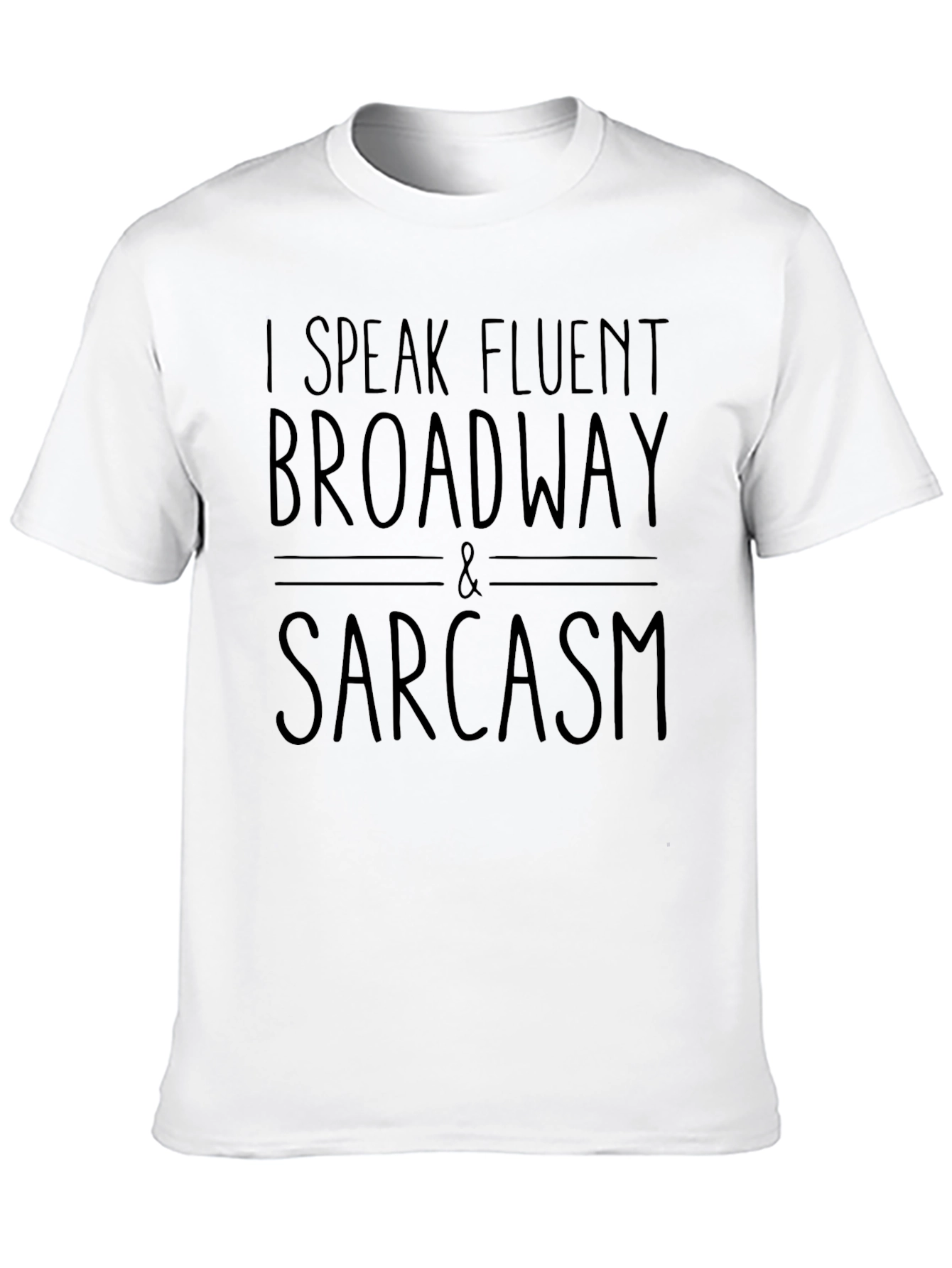Fluent Broadway & Sarcasm Black T-Shirt