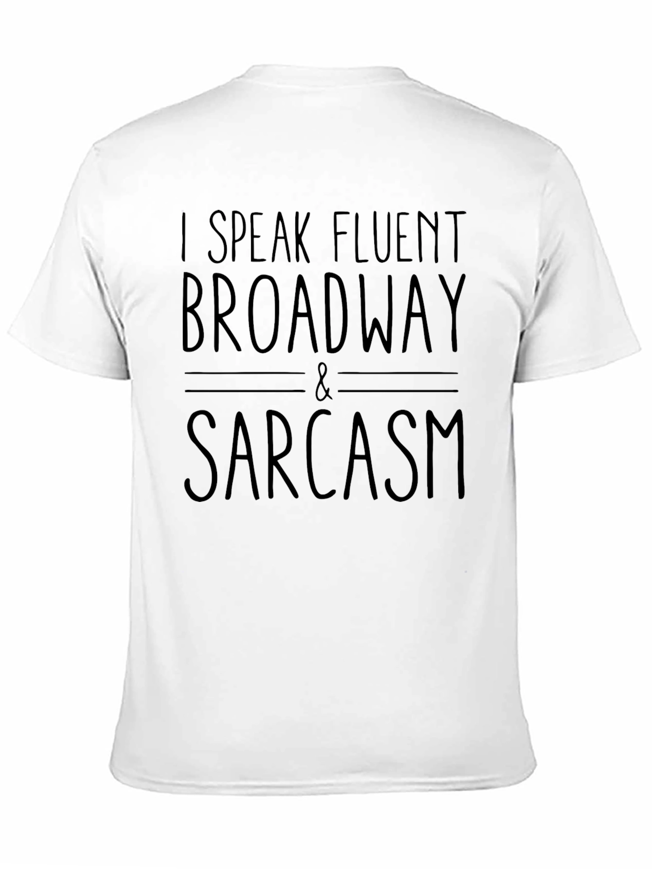 Fluent Broadway & Sarcasm Black T-Shirt