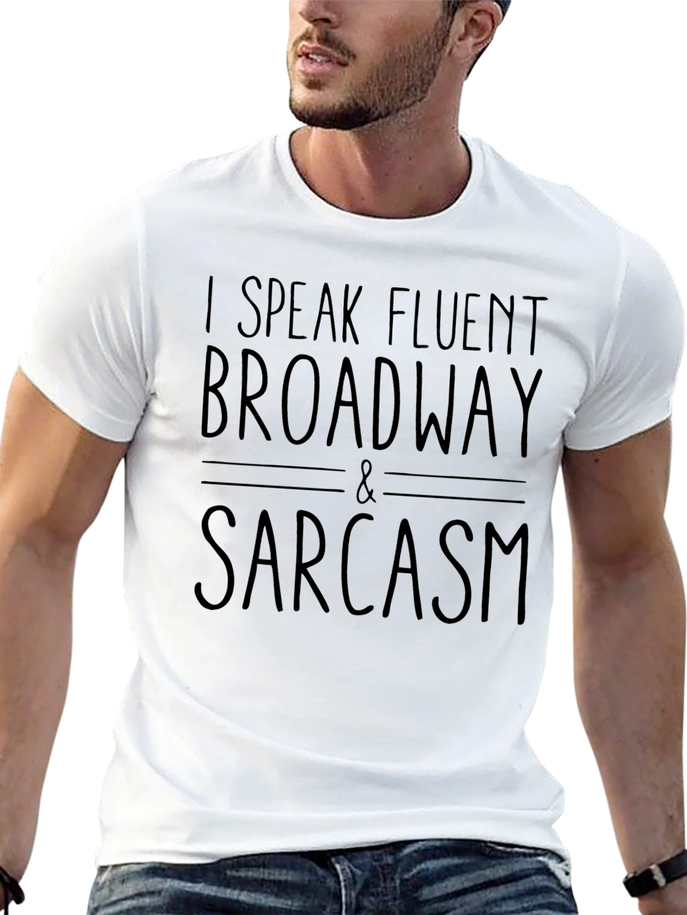 Fluent Broadway & Sarcasm Black T-Shirt
