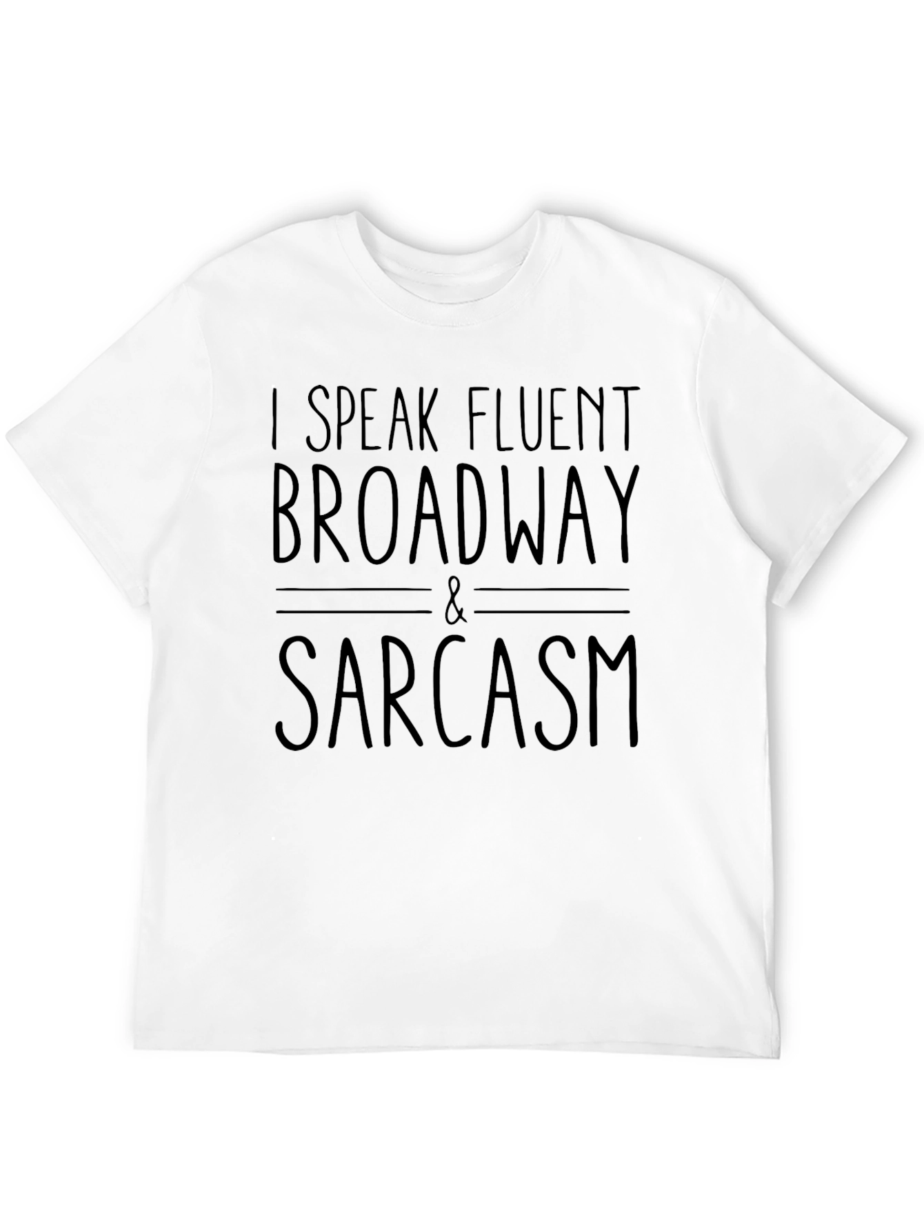 Fluent Broadway & Sarcasm Black T-Shirt