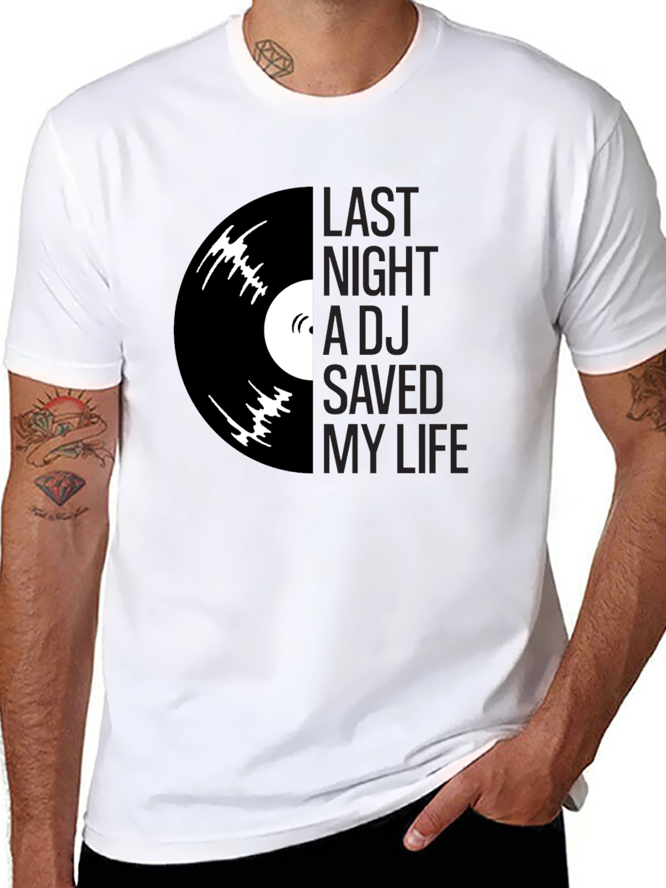 Last Night a DJ Saved My Life Graphic T-Shirt