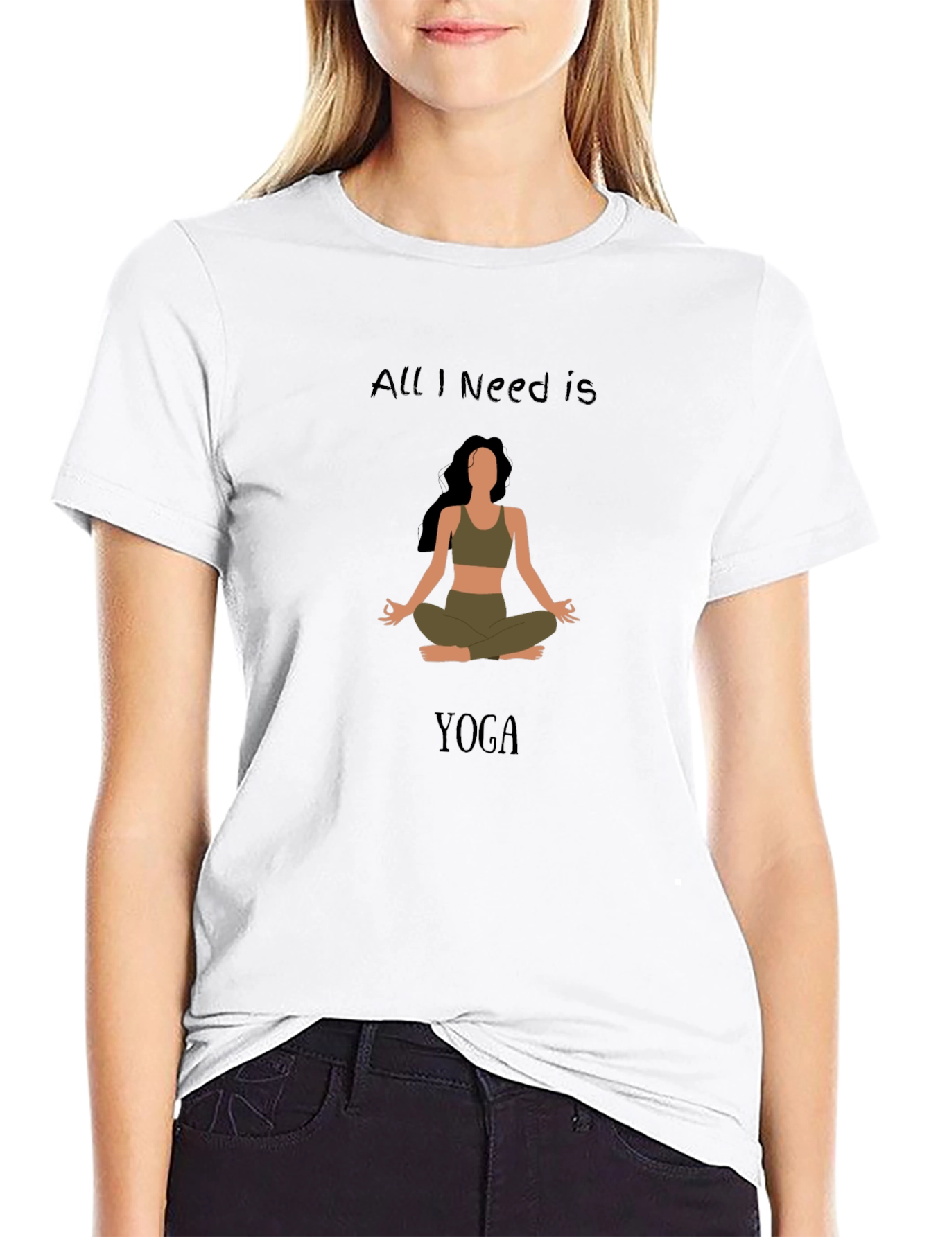 All I Need Is Yoga Graphic T-Shirt