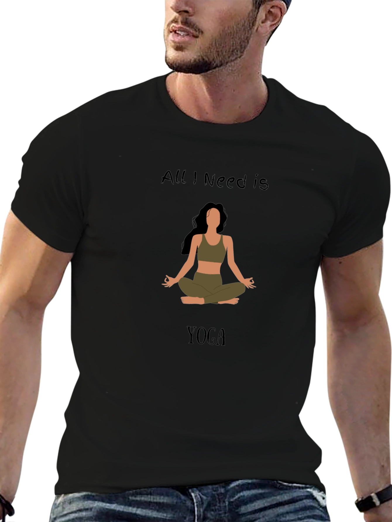 All I Need Is Yoga Graphic T-Shirt