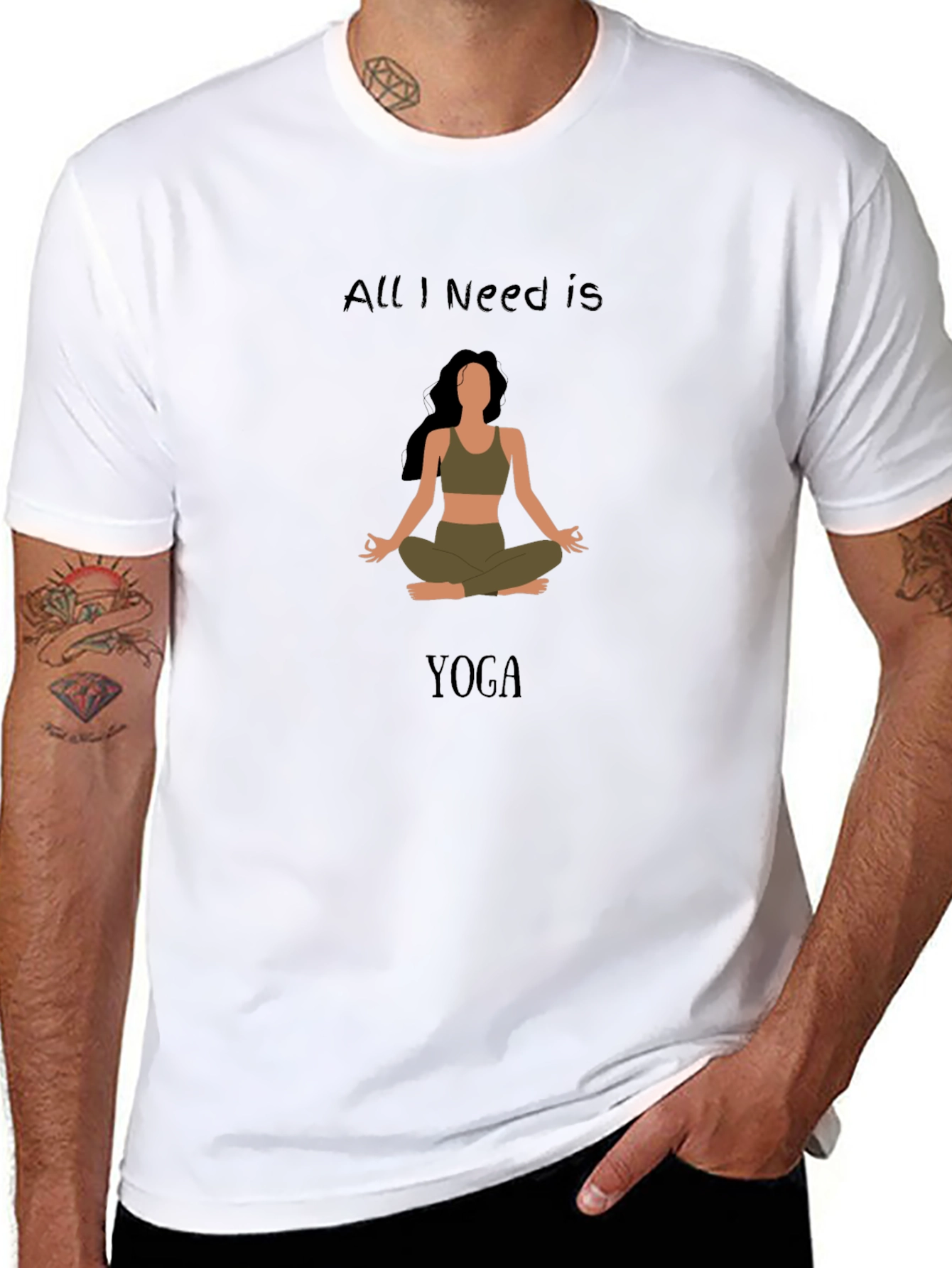 All I Need Is Yoga Graphic T-Shirt